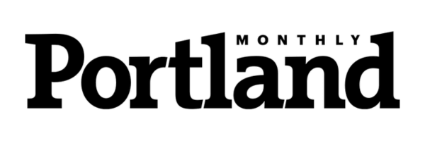 Portland Monthly logo in black on white background
