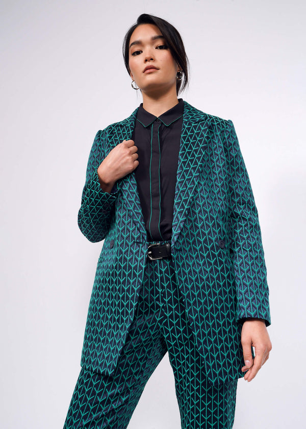 The Empower Jacquard Double Breasted Blazer - Wildfang