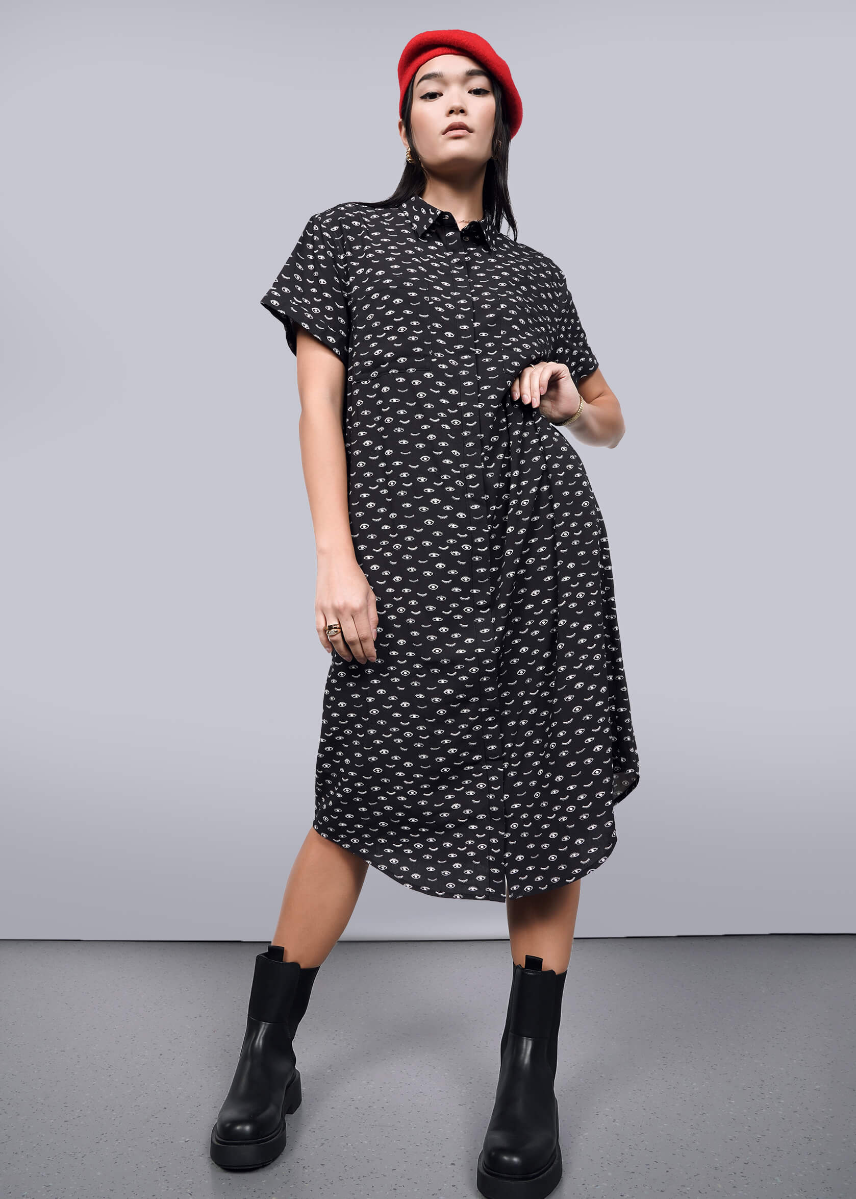 The Empower Shirt Dress The Empower Shirt Dress