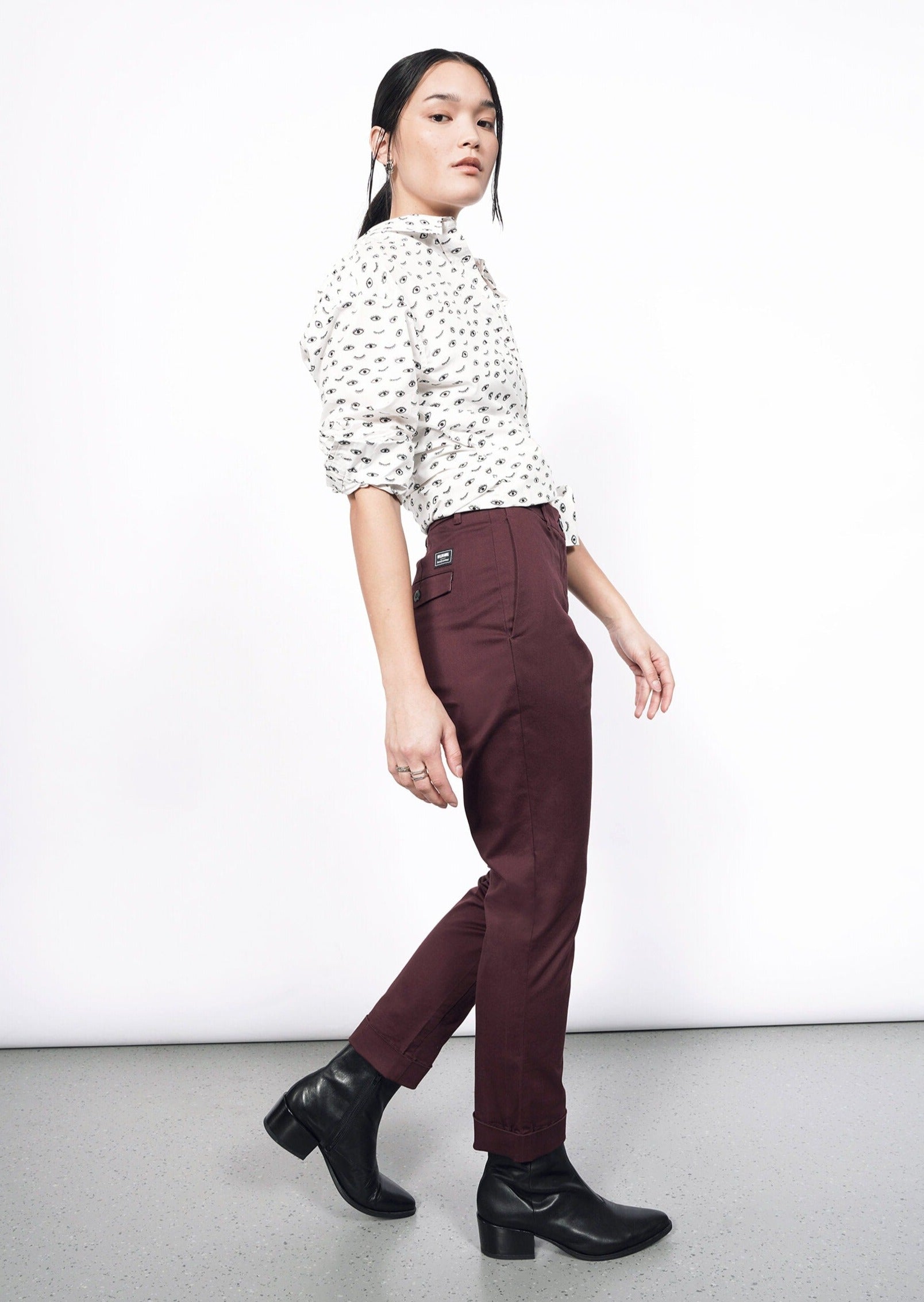 The Essential Trouser in Merlot