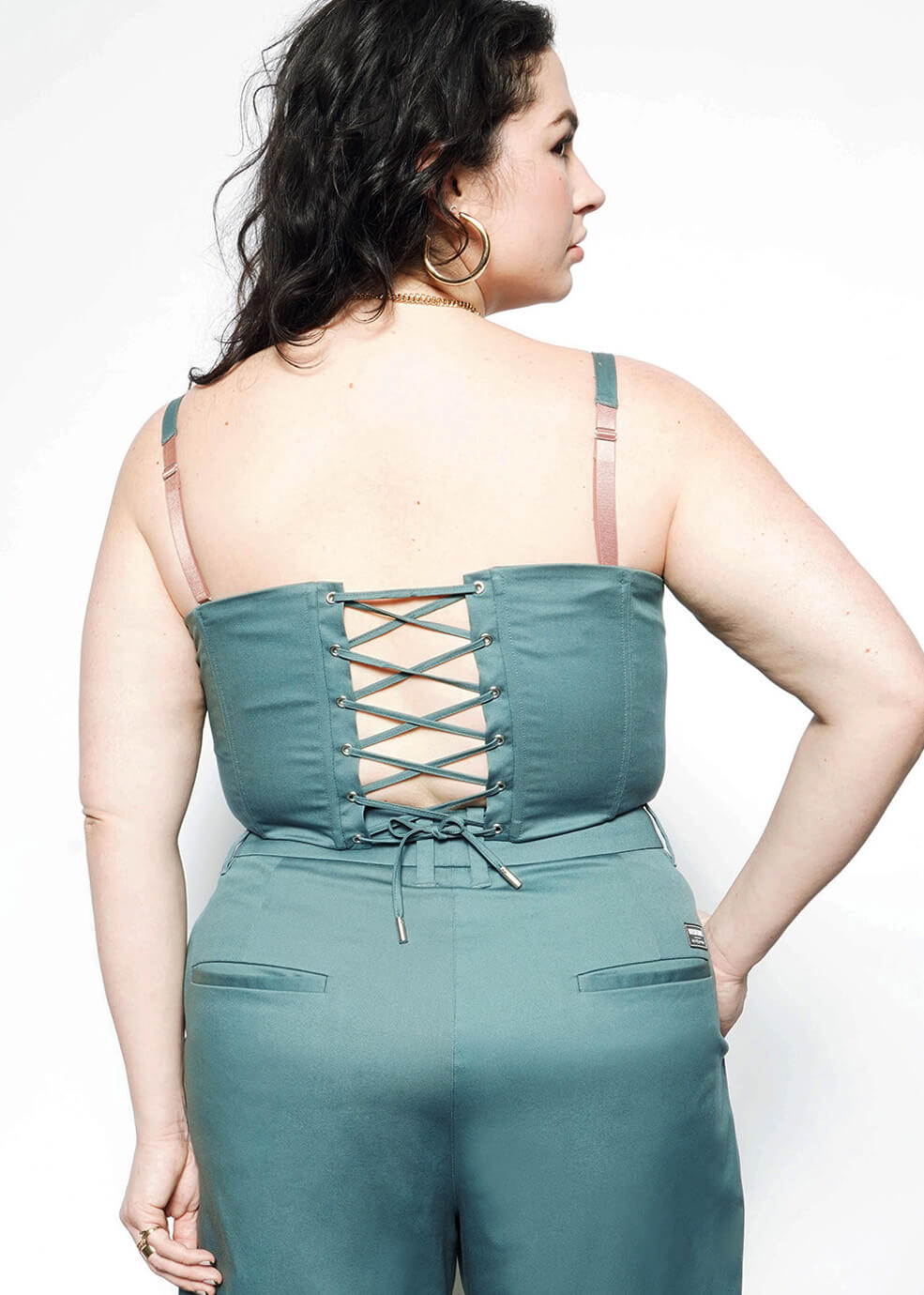 1X= The Essential 6-way Corset in Dark Teal