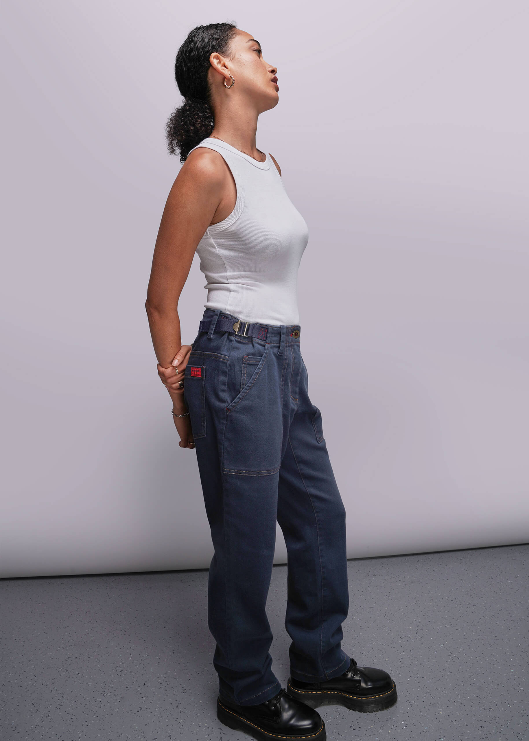 The Essential Denim Utility Pant