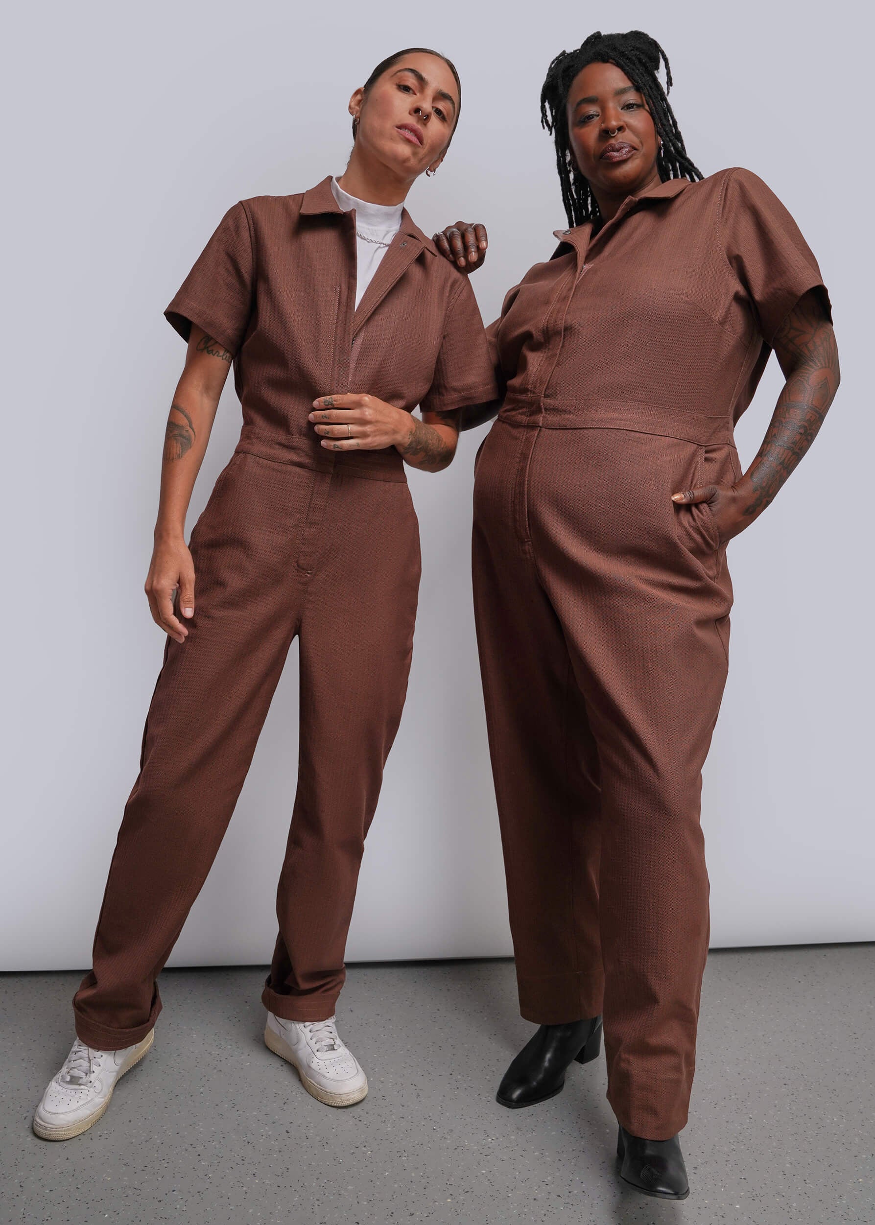 The Essential Herringbone High Waisted Coverall – Wildfang