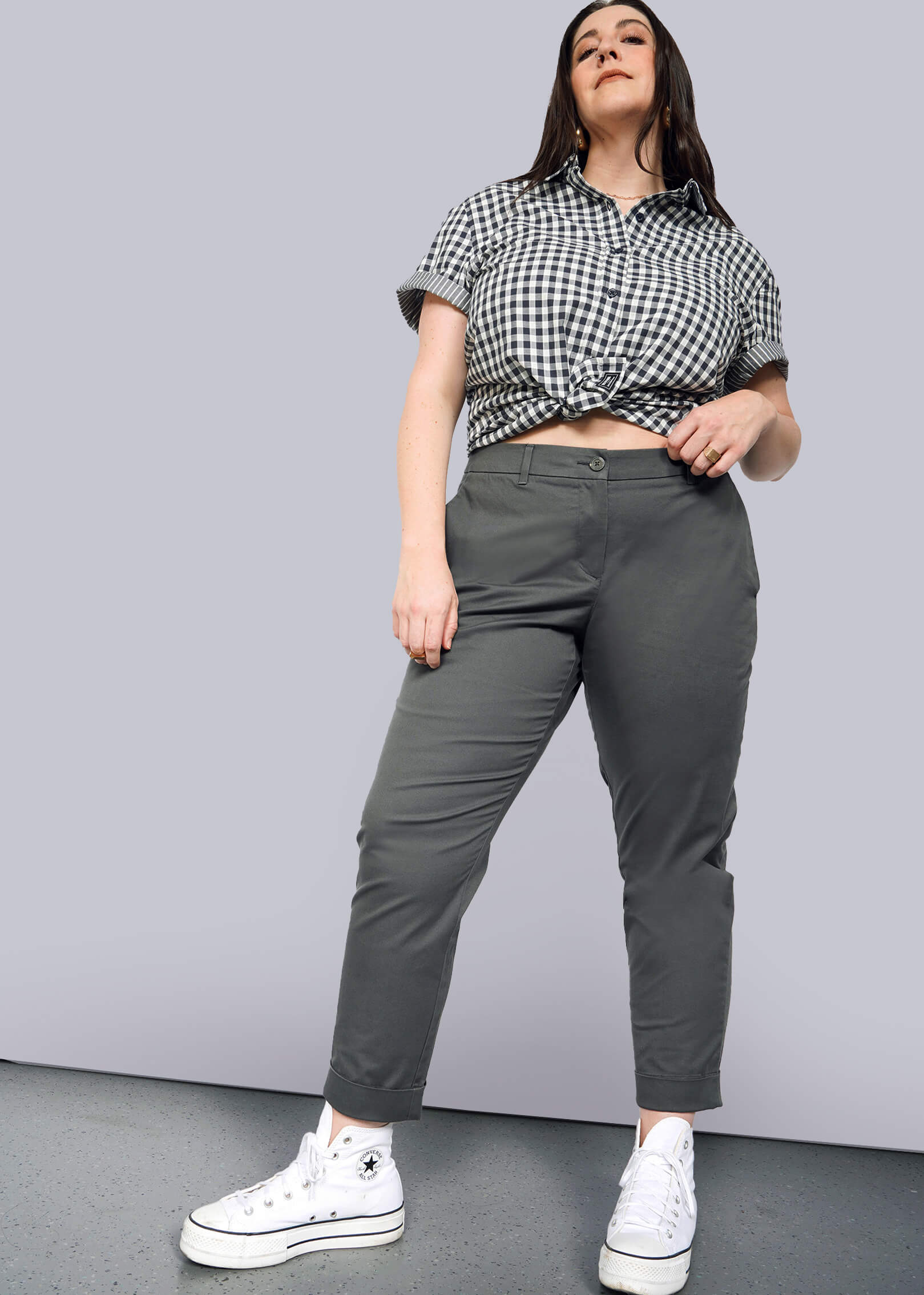 1X=The Essential Trouser in Charcoal