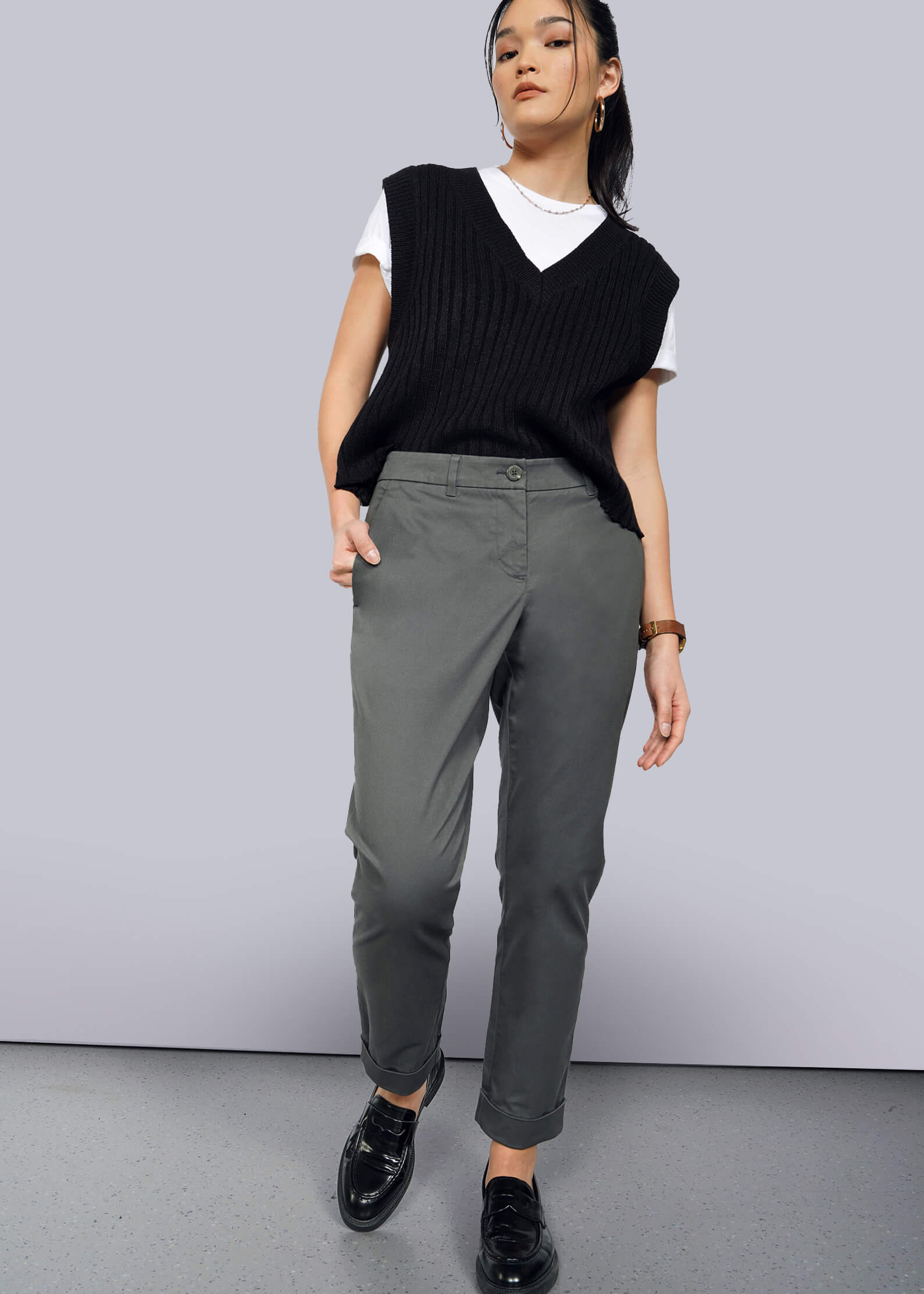 S=The Essential Trouser in Charcoal