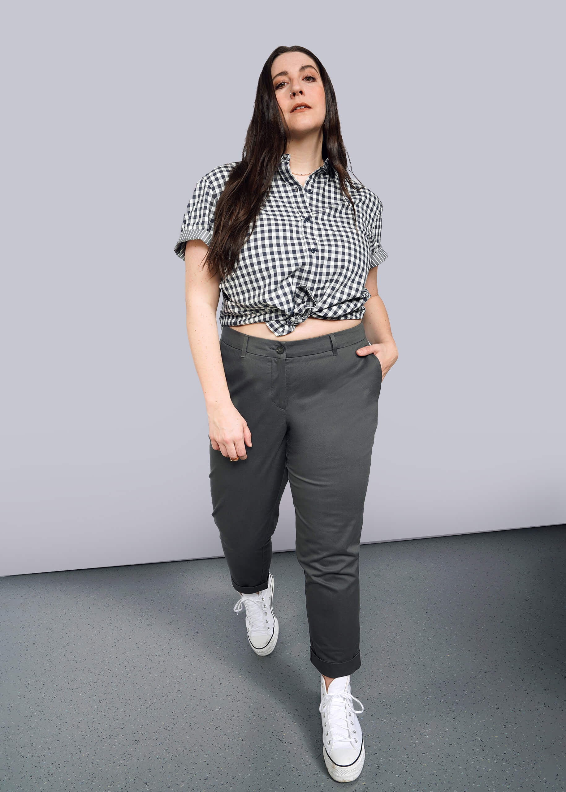 1X=The Essential Trouser in Charcoal
