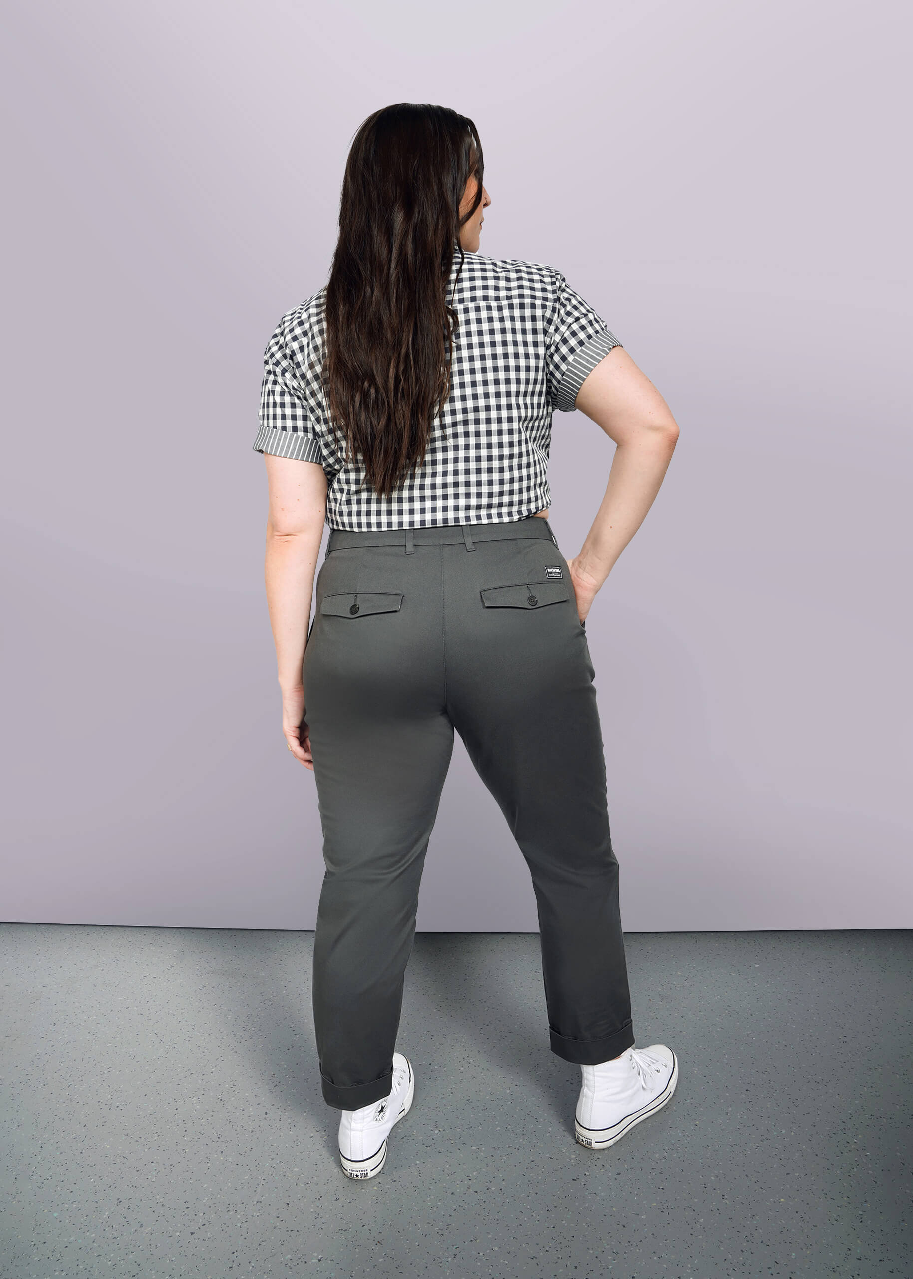 1X=The Essential Trouser in Charcoal