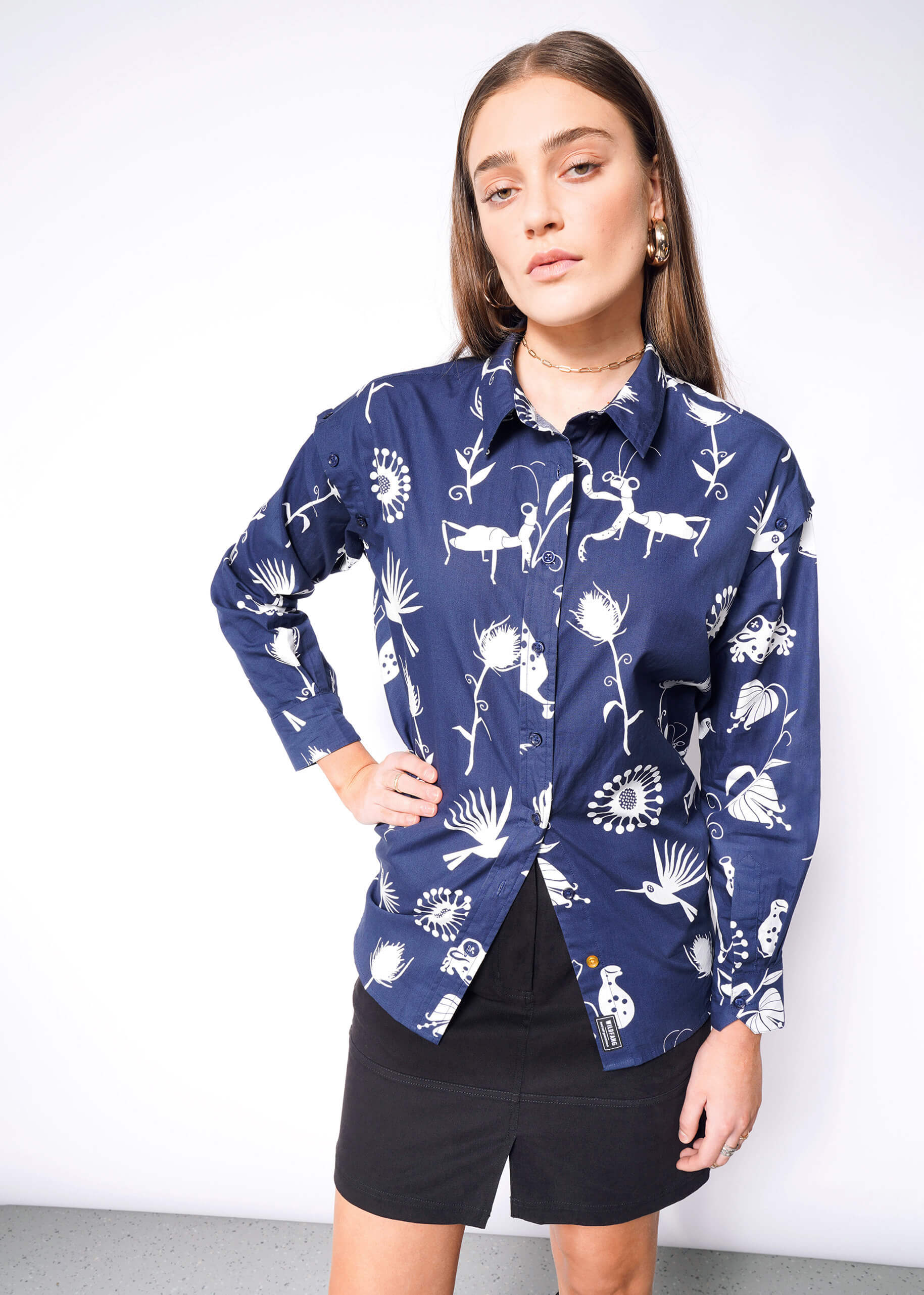 Coraline© Convertible Sleeve Button Up by Laika x Wildfang