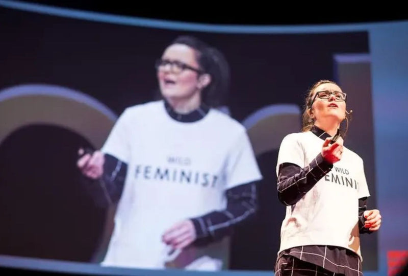 Emma Mcilroy speaks at her TED Talk