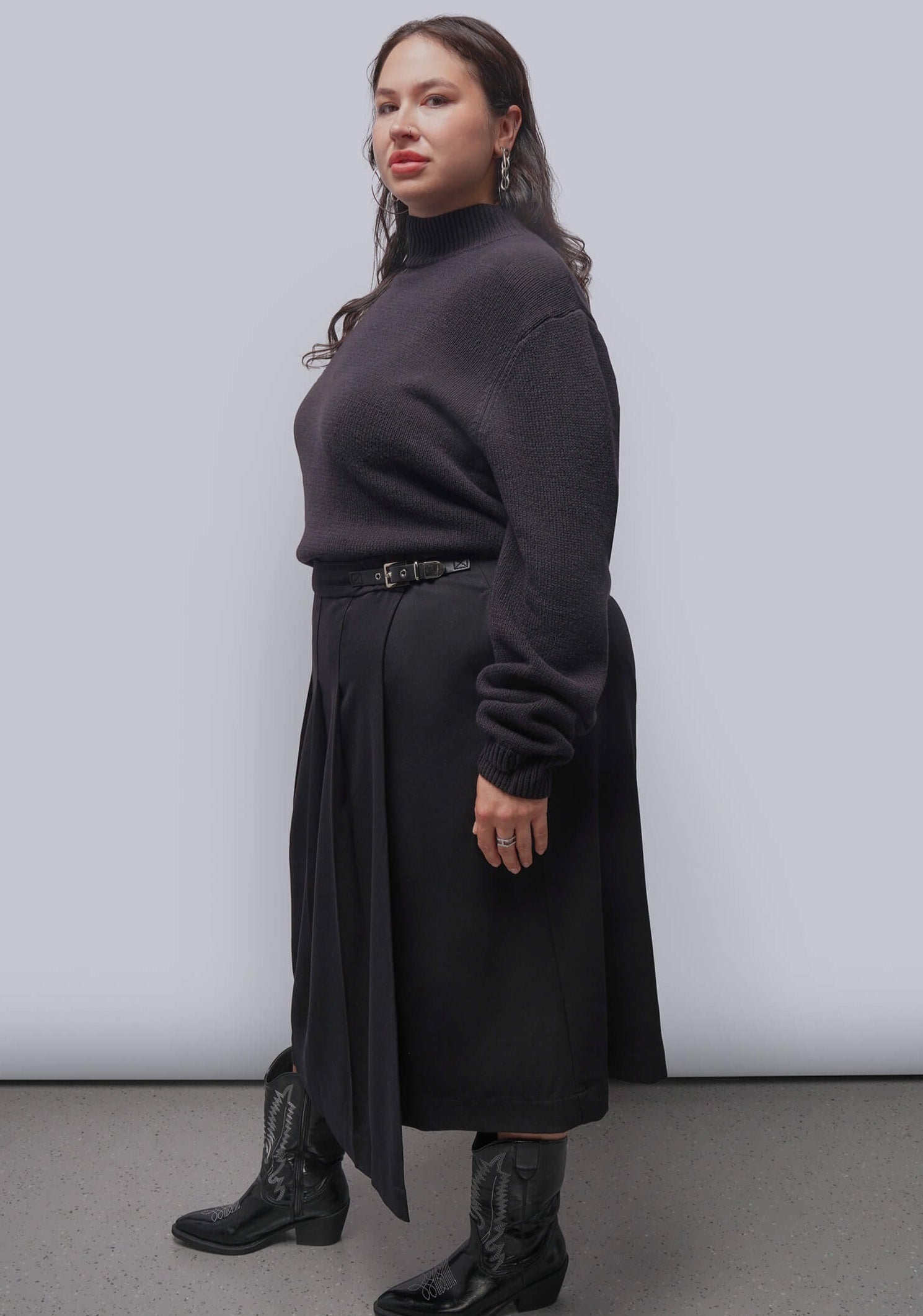 Debbie Harry x Wildfang Pleated Wrap Skirt