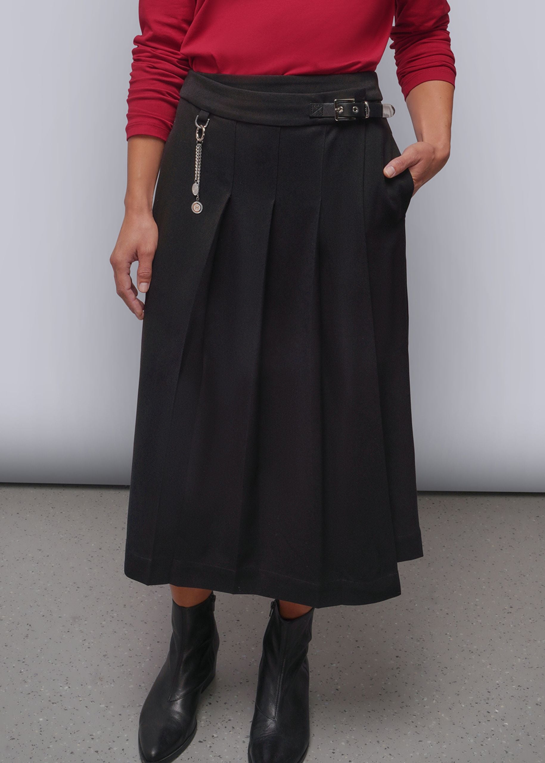 Debbie Harry x Wildfang Pleated Wrap Skirt