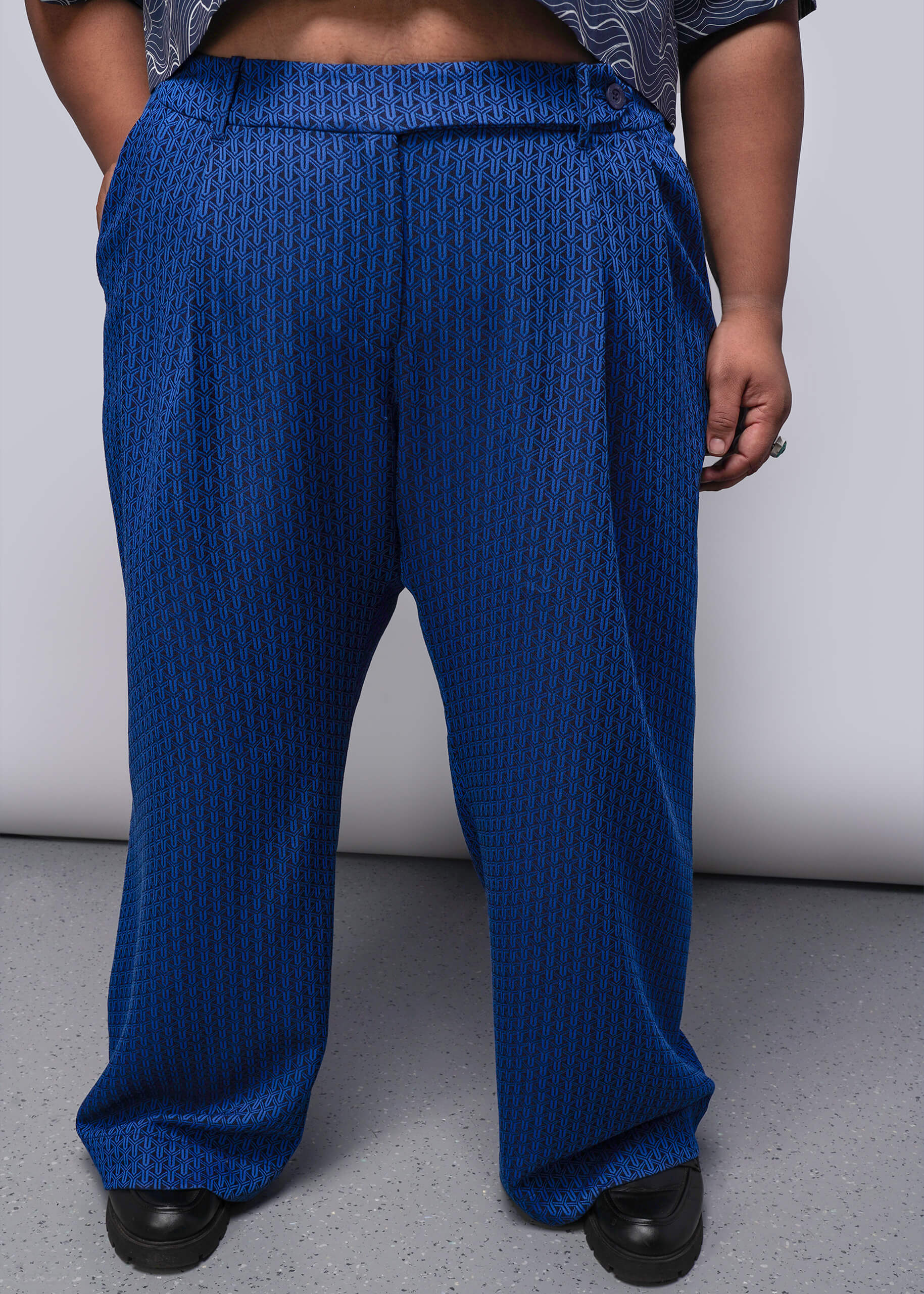 The Empower Jacquard Wide Leg Trouser – Wildfang