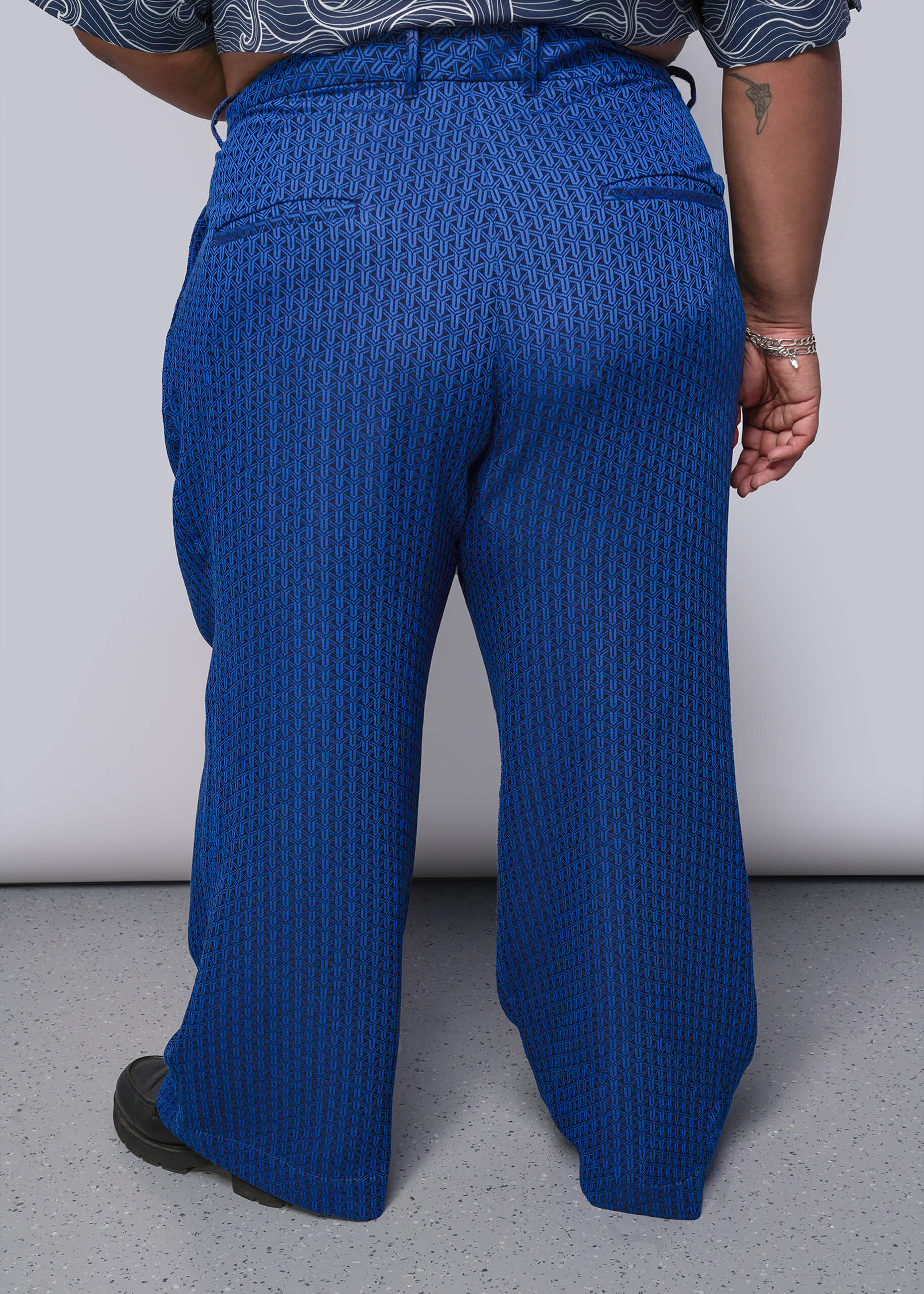 The Empower Jacquard Wide Leg Trouser – Wildfang