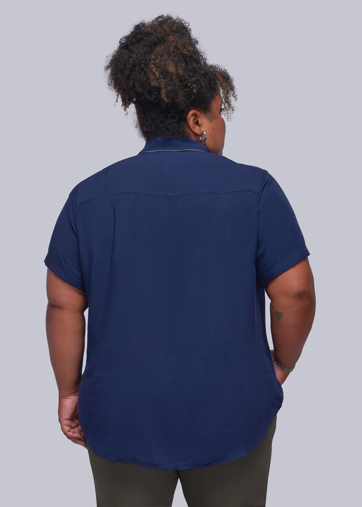 The Empower Piped Button Up