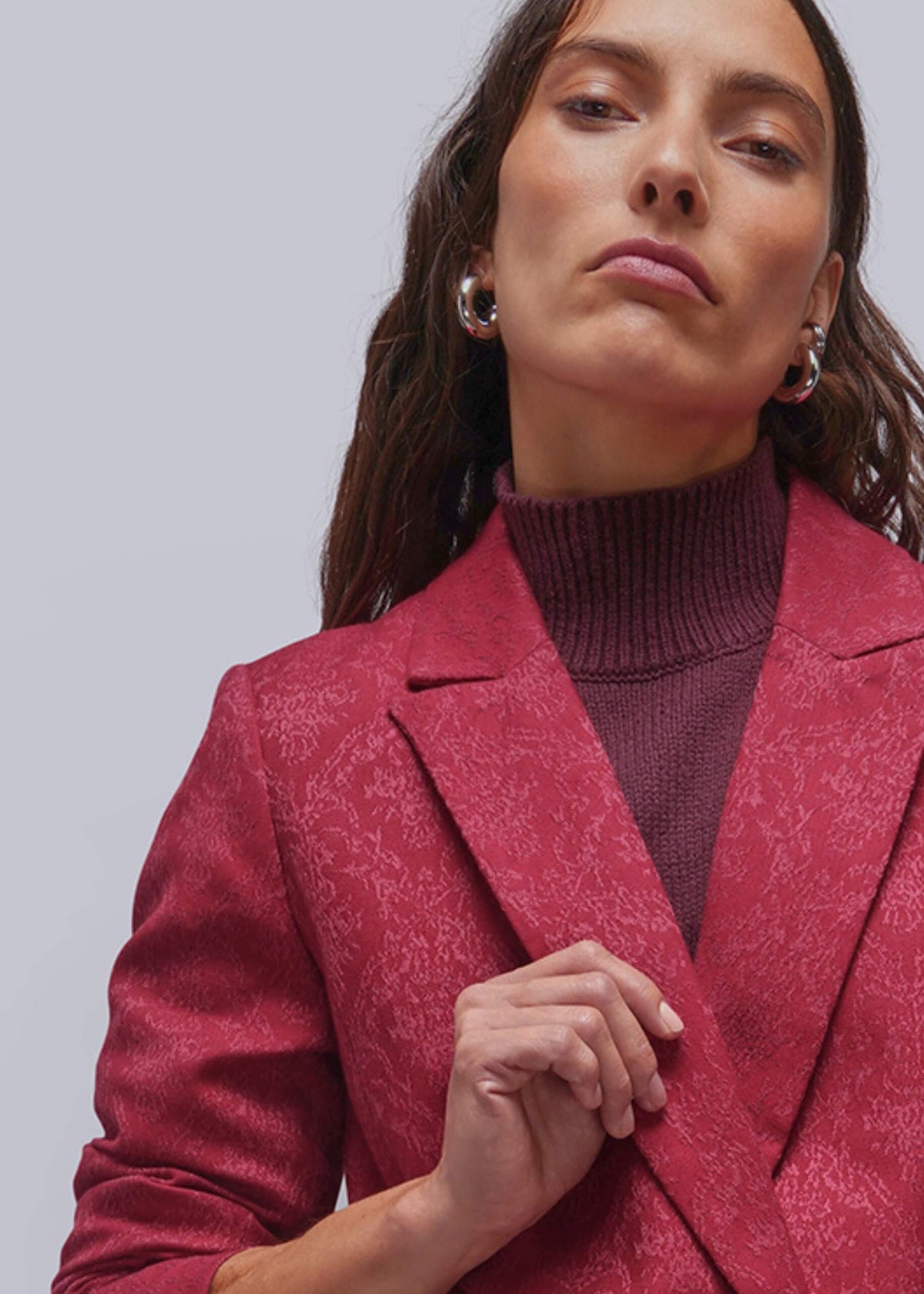 The Empower Jacquard Double Breasted Blazer