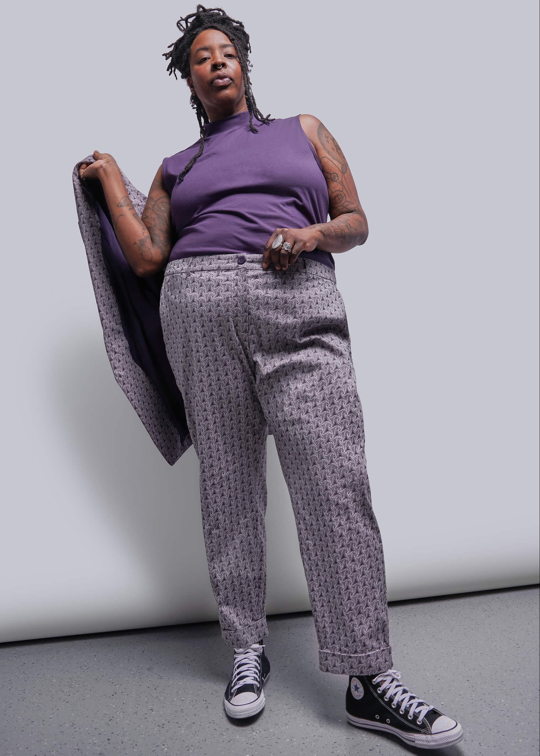 The Empower Jacquard Trouser – Wildfang
