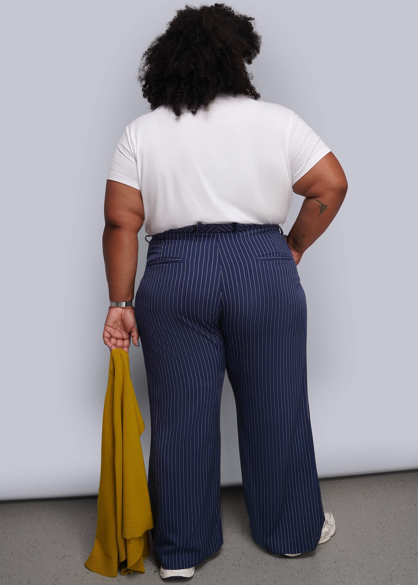 The Empower Pinstripe Wide Leg Trouser – Wildfang