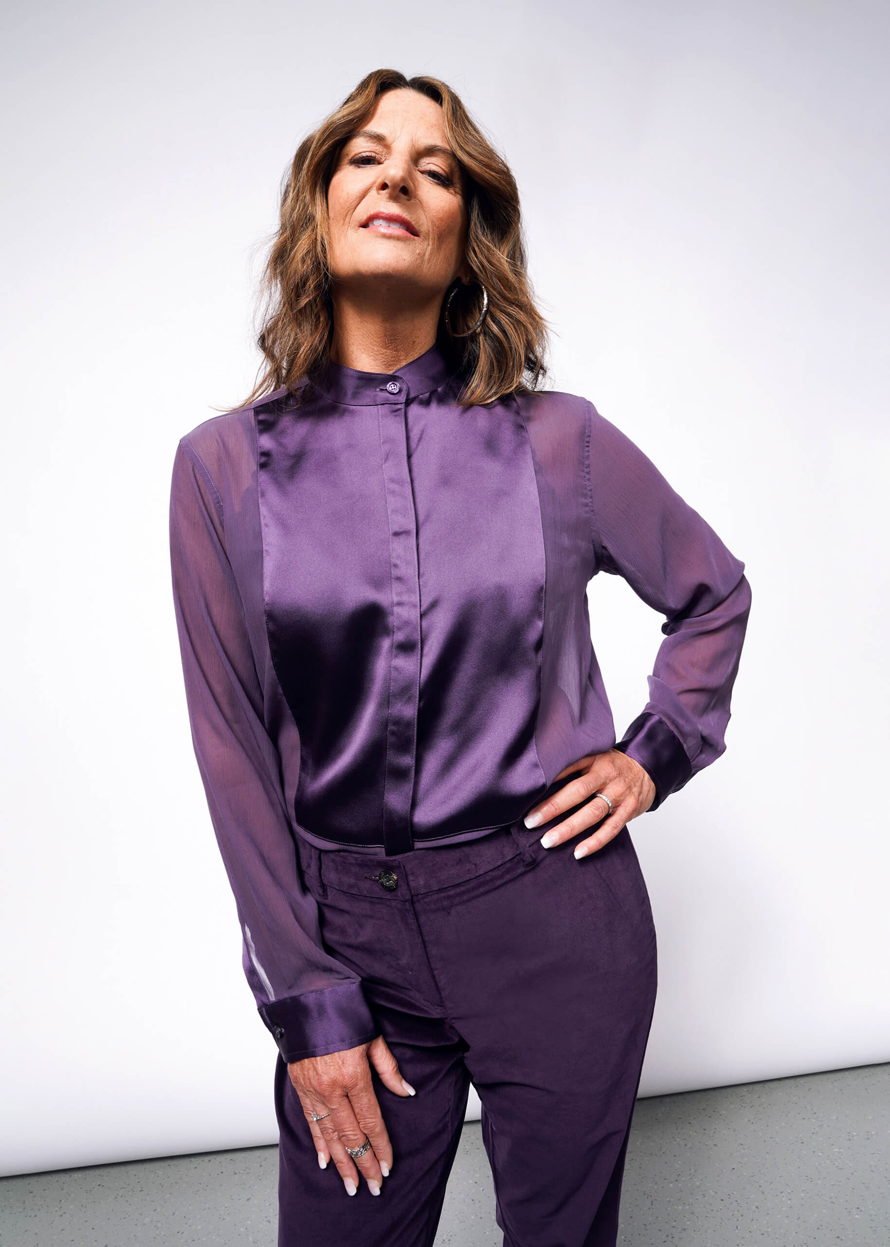 The Empower Sheer Long Sleeve Tuxedo Button Up - Wildfang The Empower Sheer Long Sleeve Tuxedo Button Up - Wildfang