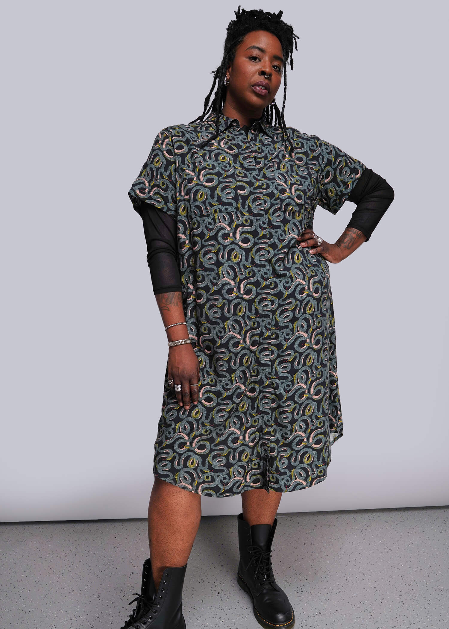The Empower Shirt Dress The Empower Shirt Dress