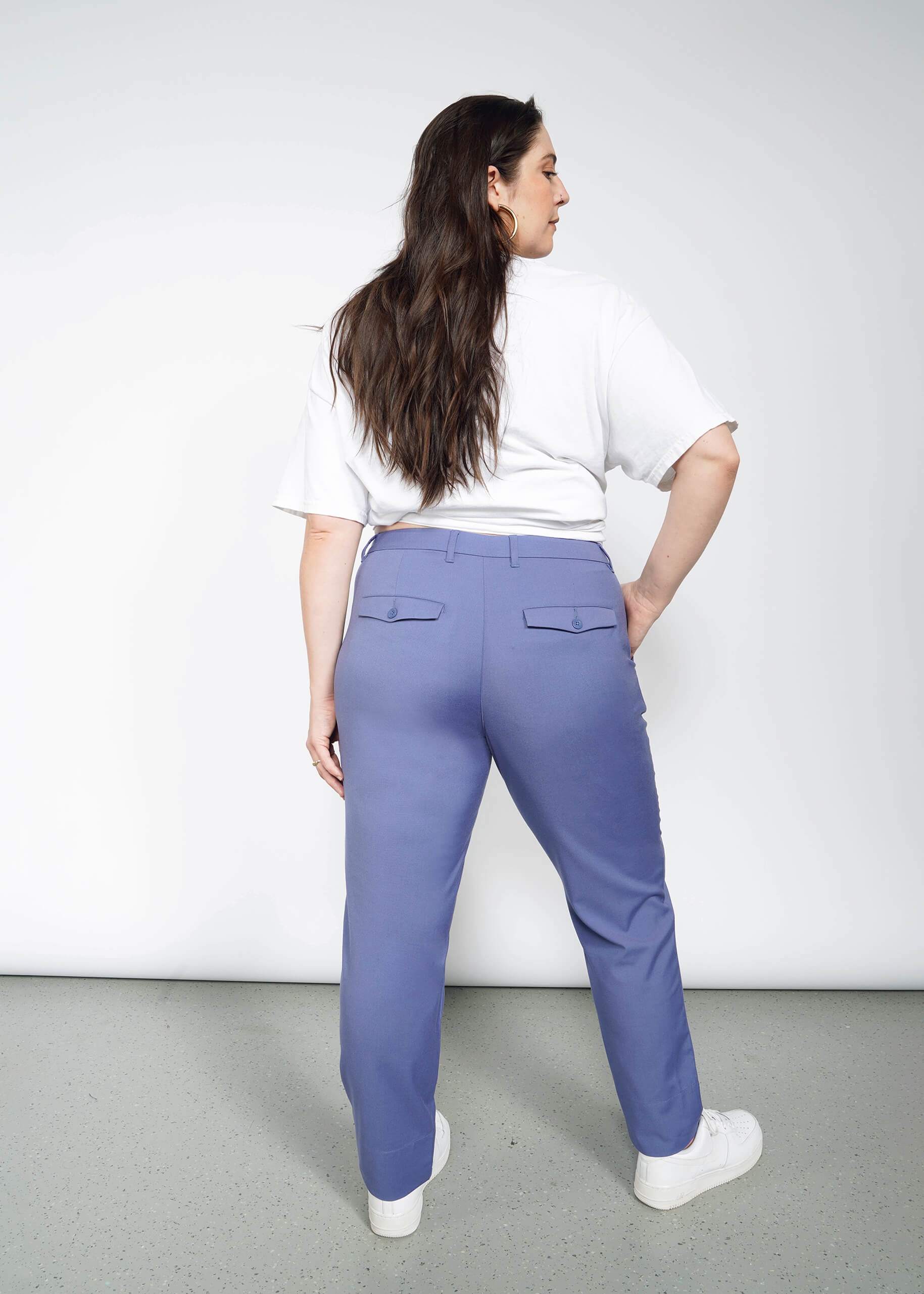 The Empower Trouser in Blueberry