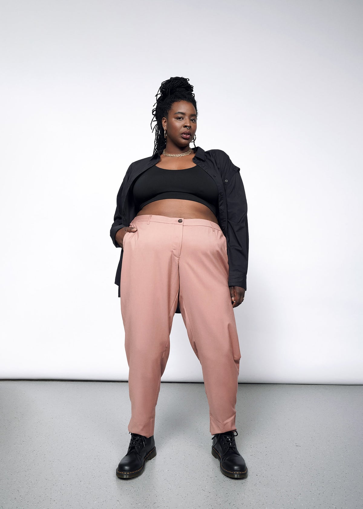 The Empower Trouser in Rose Brown