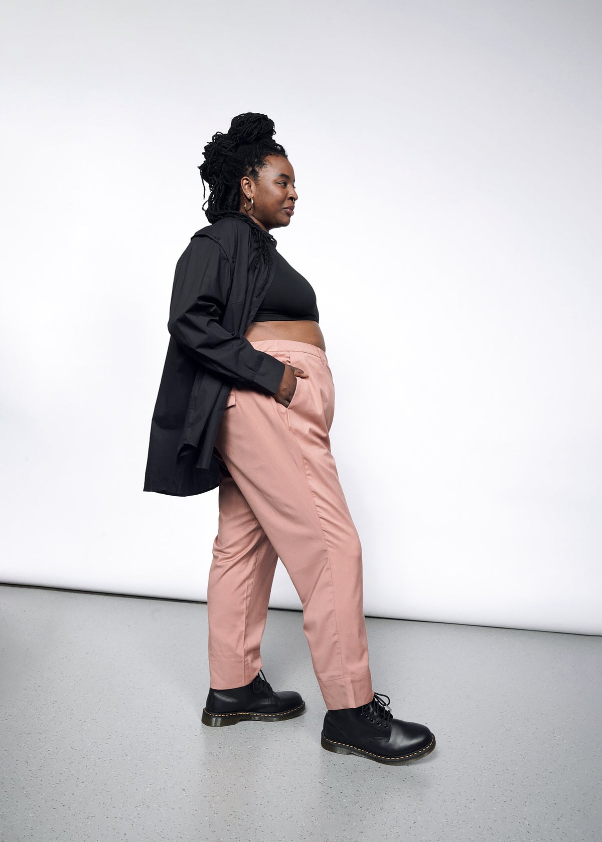 The Empower Trouser in Rose Brown