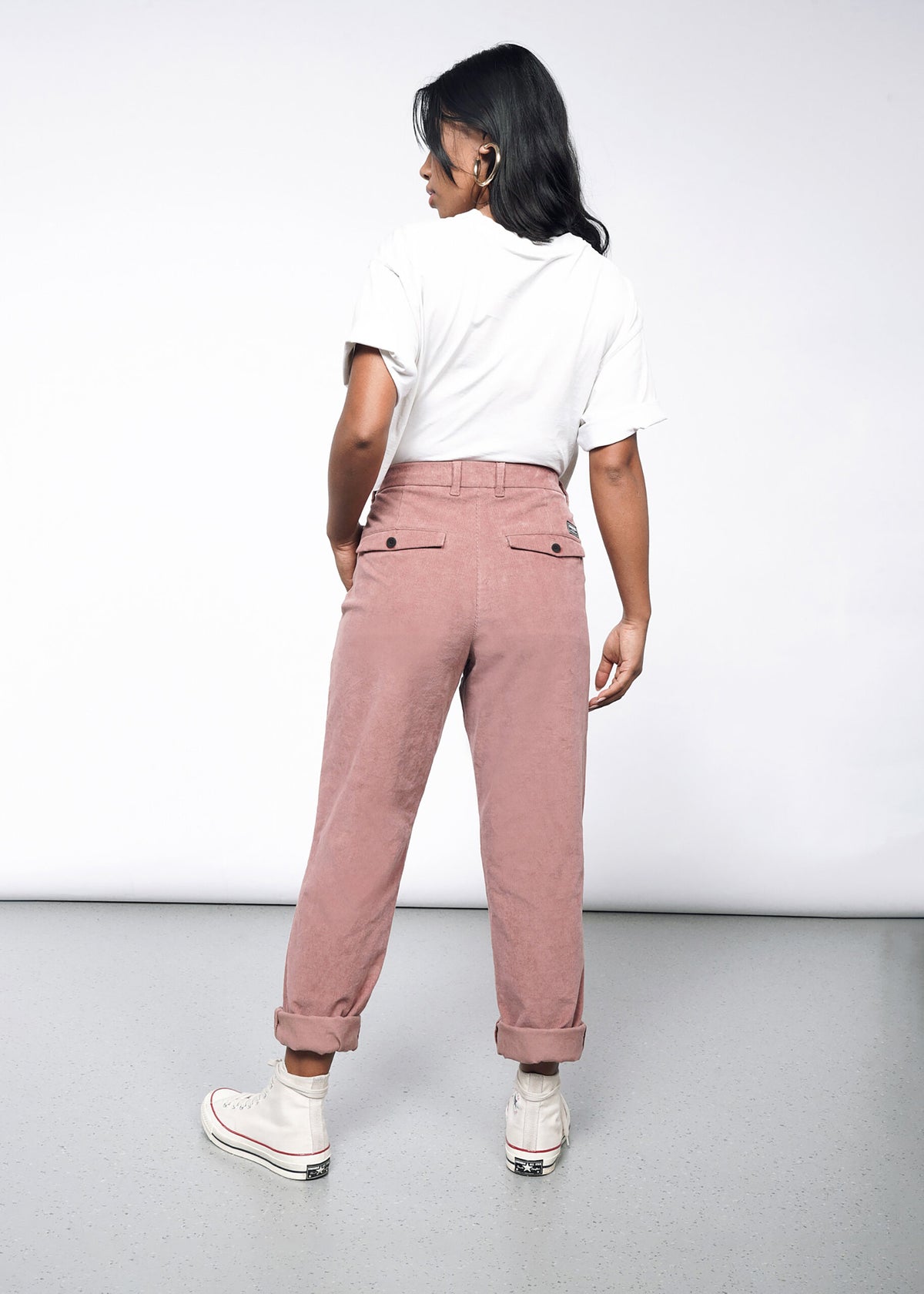 The Essential Corduroy Trouser in Rose Brown