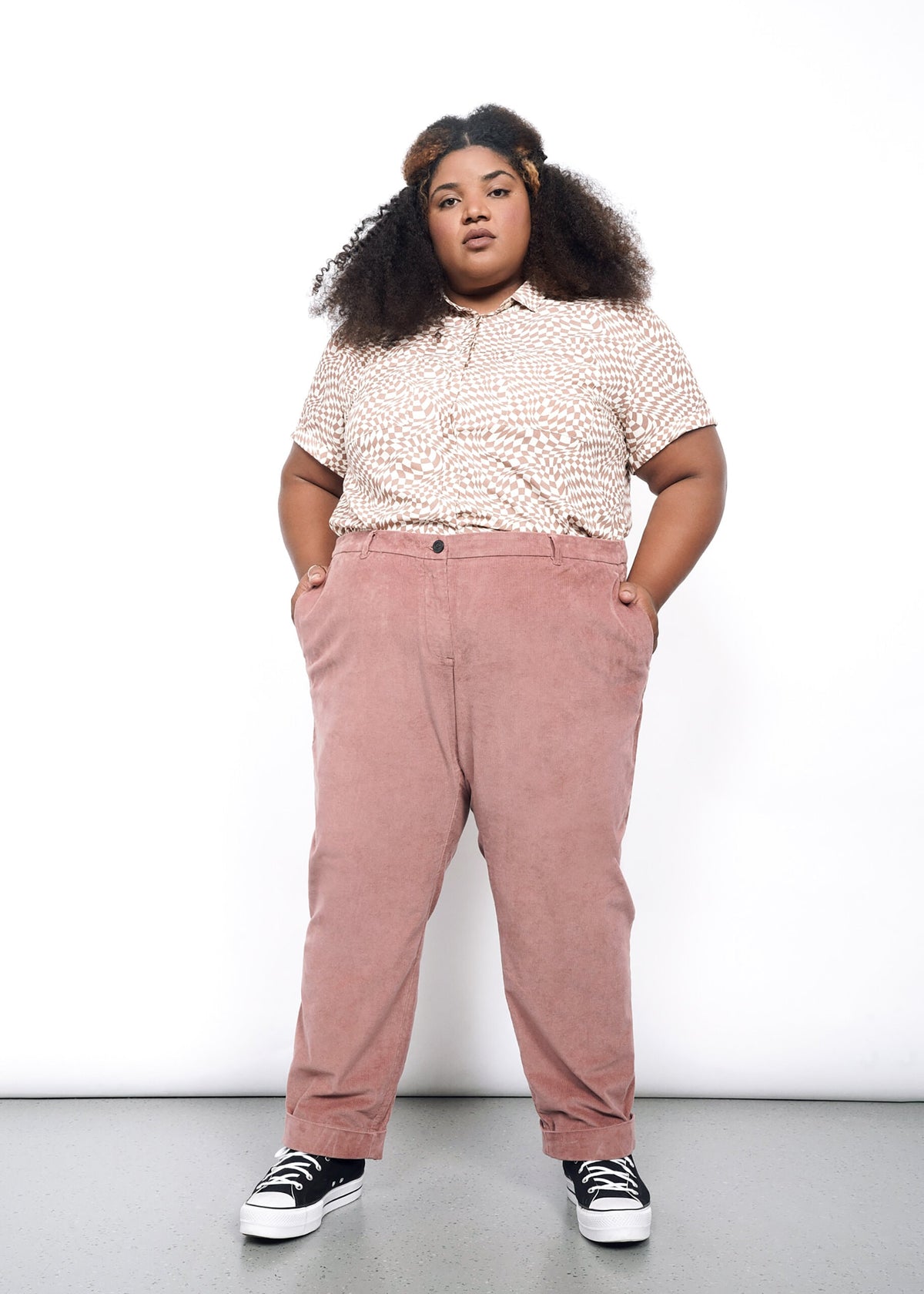 The Essential Corduroy Trouser in Rose Brown