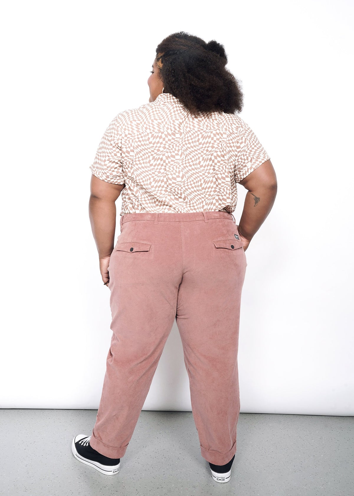 The Essential Corduroy Trouser in Rose Brown