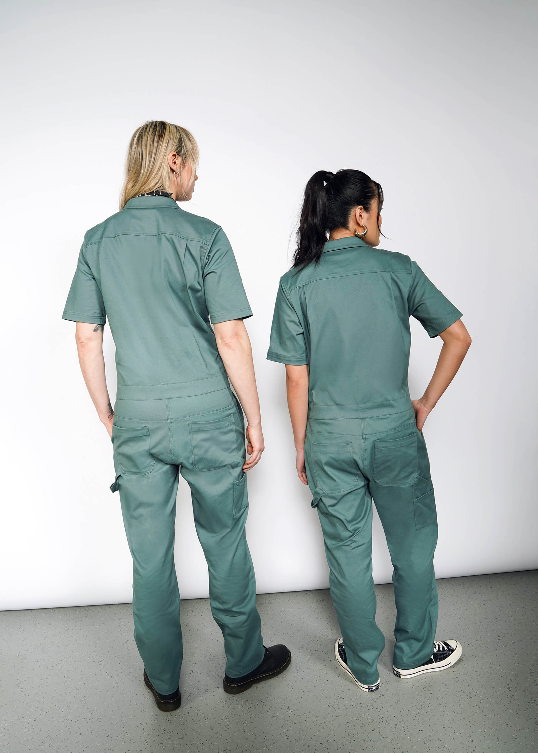 The Essential Coverall in Dark Teal