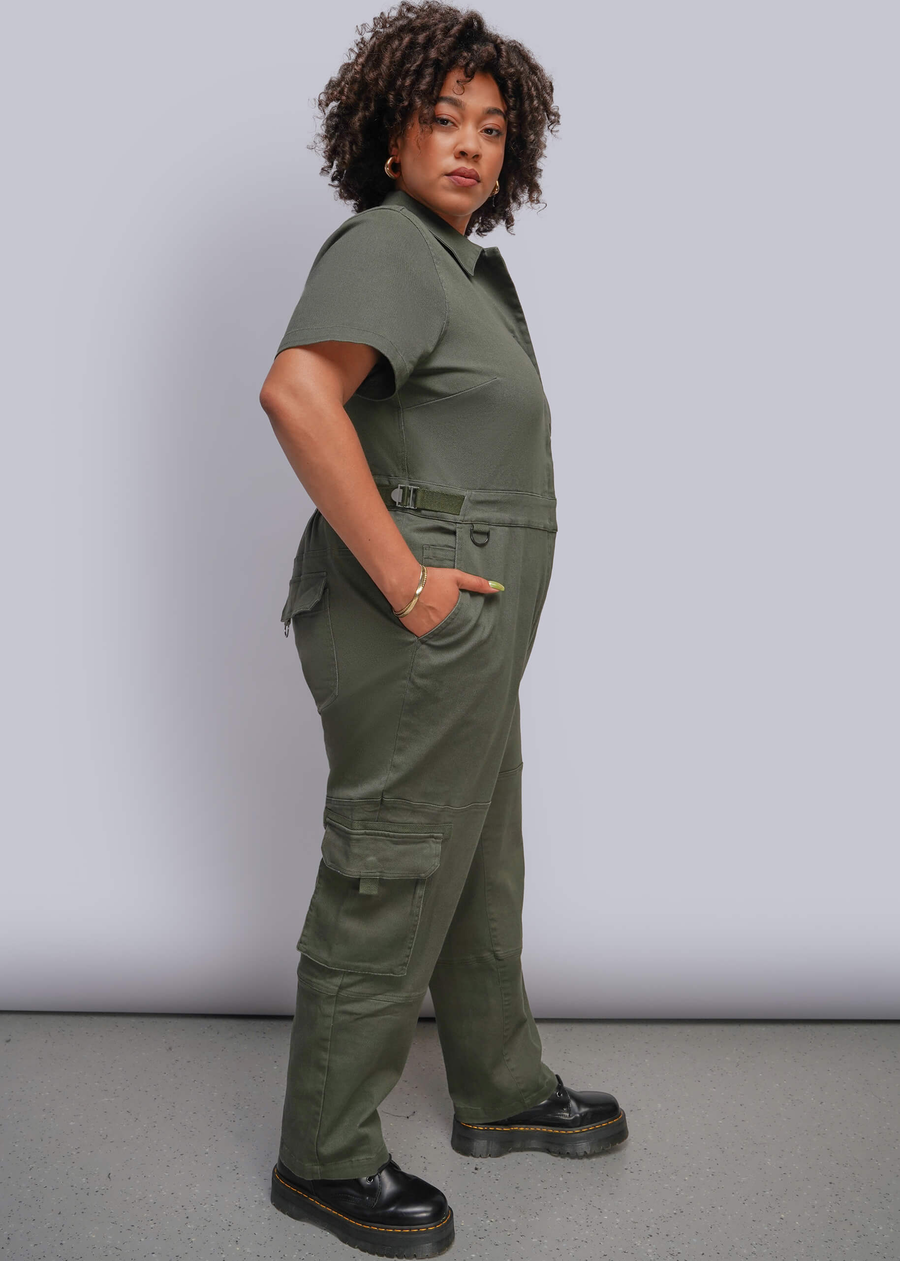 The Essential Denim High Waisted Cargo Coverall – Wildfang