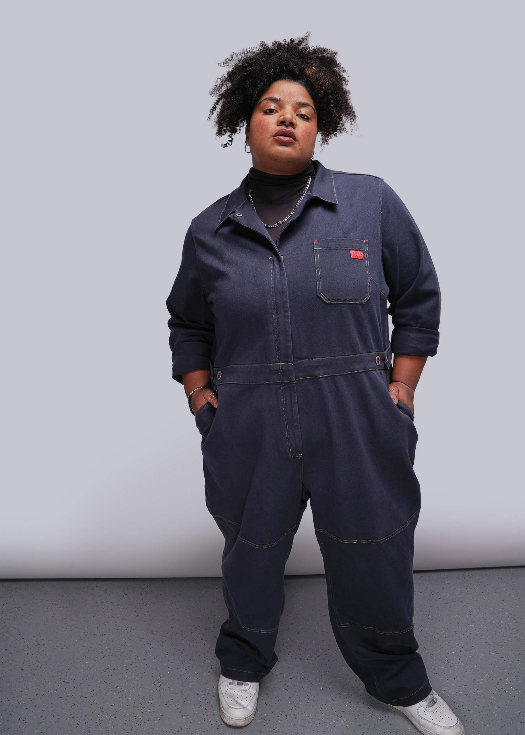 The Essential Denim Long Sleeve High Waisted Coverall – Wildfang