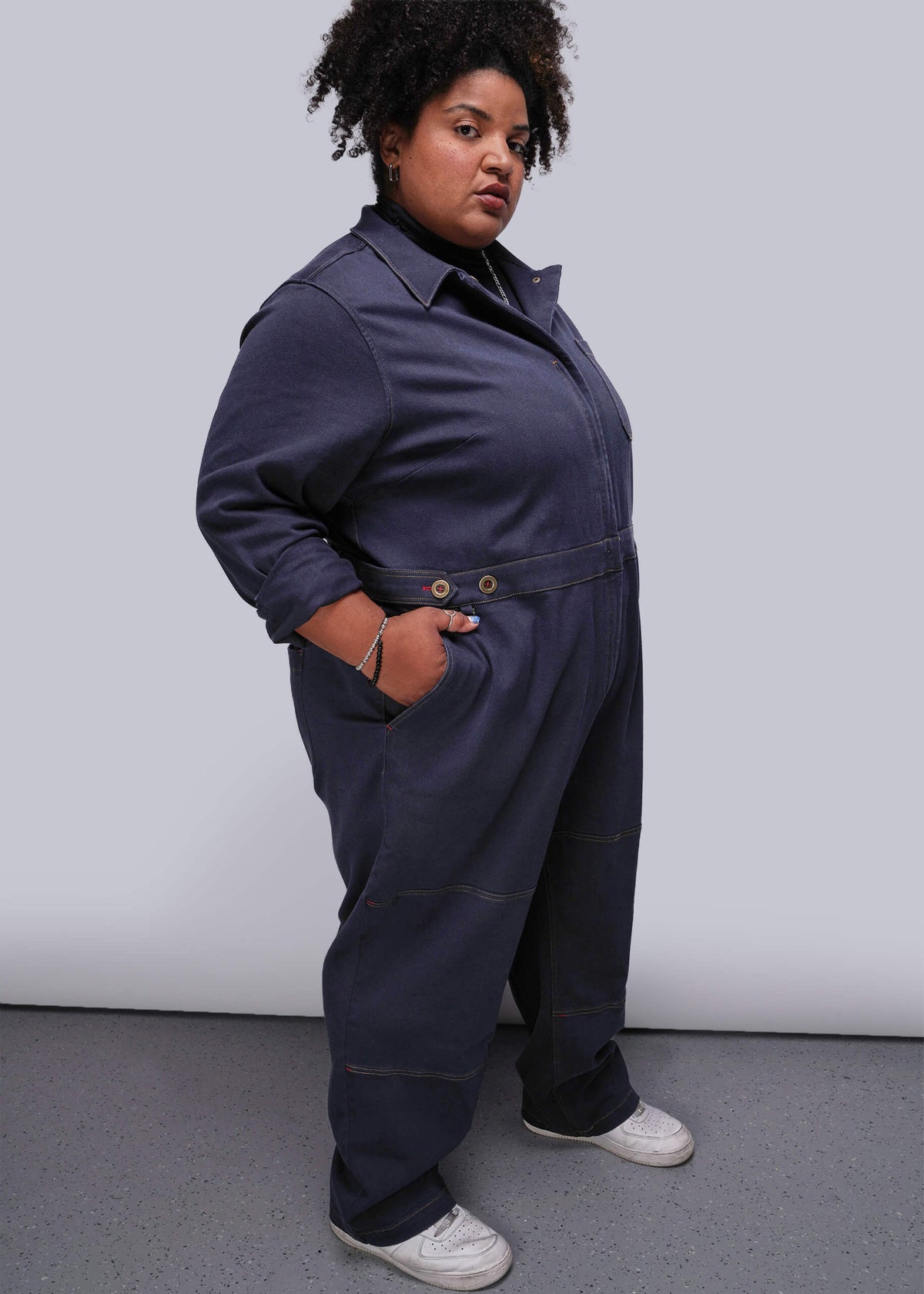 The Essential Denim Long Sleeve High Waisted Coverall – Wildfang