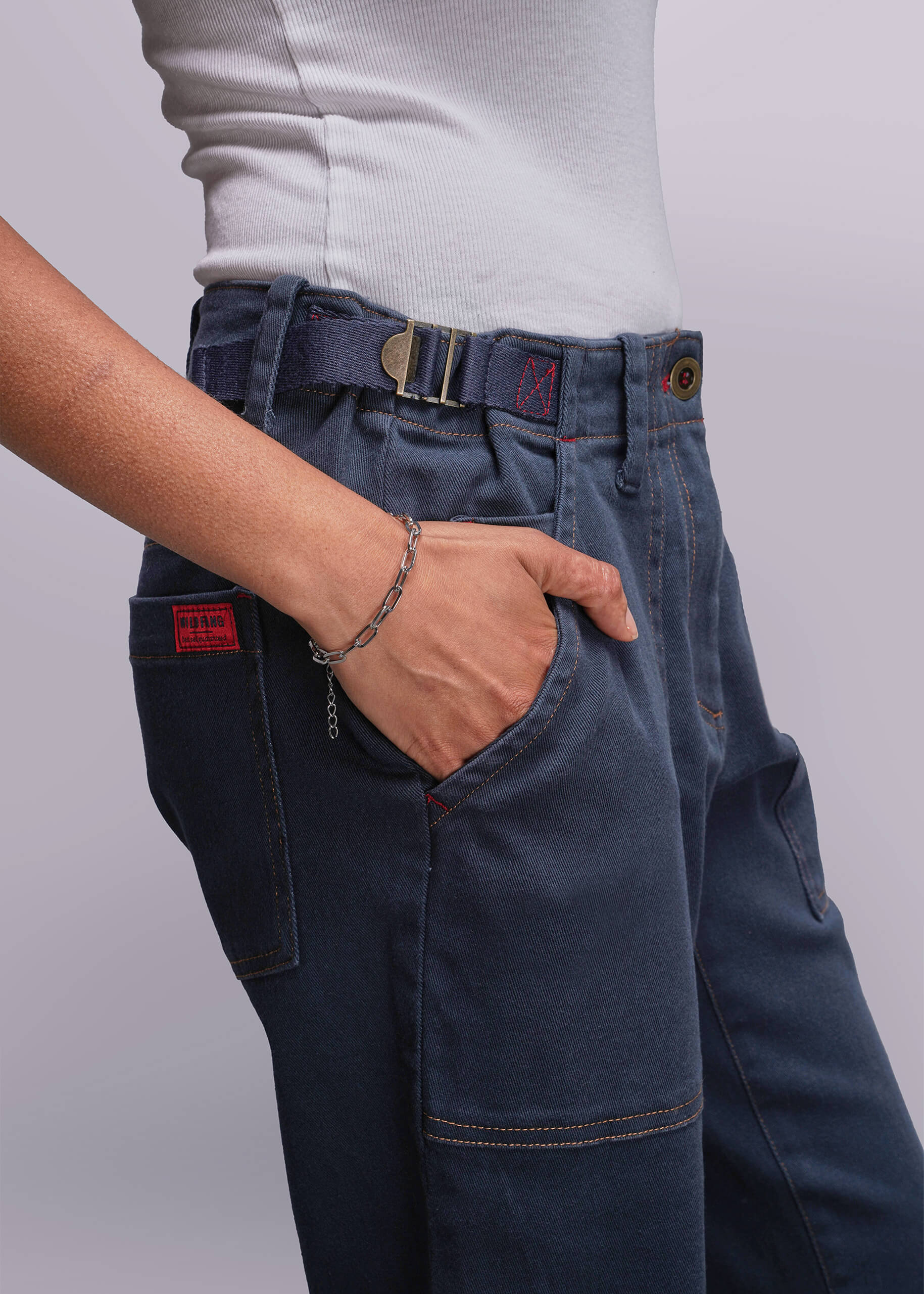 The Essential Denim Utility Pant
