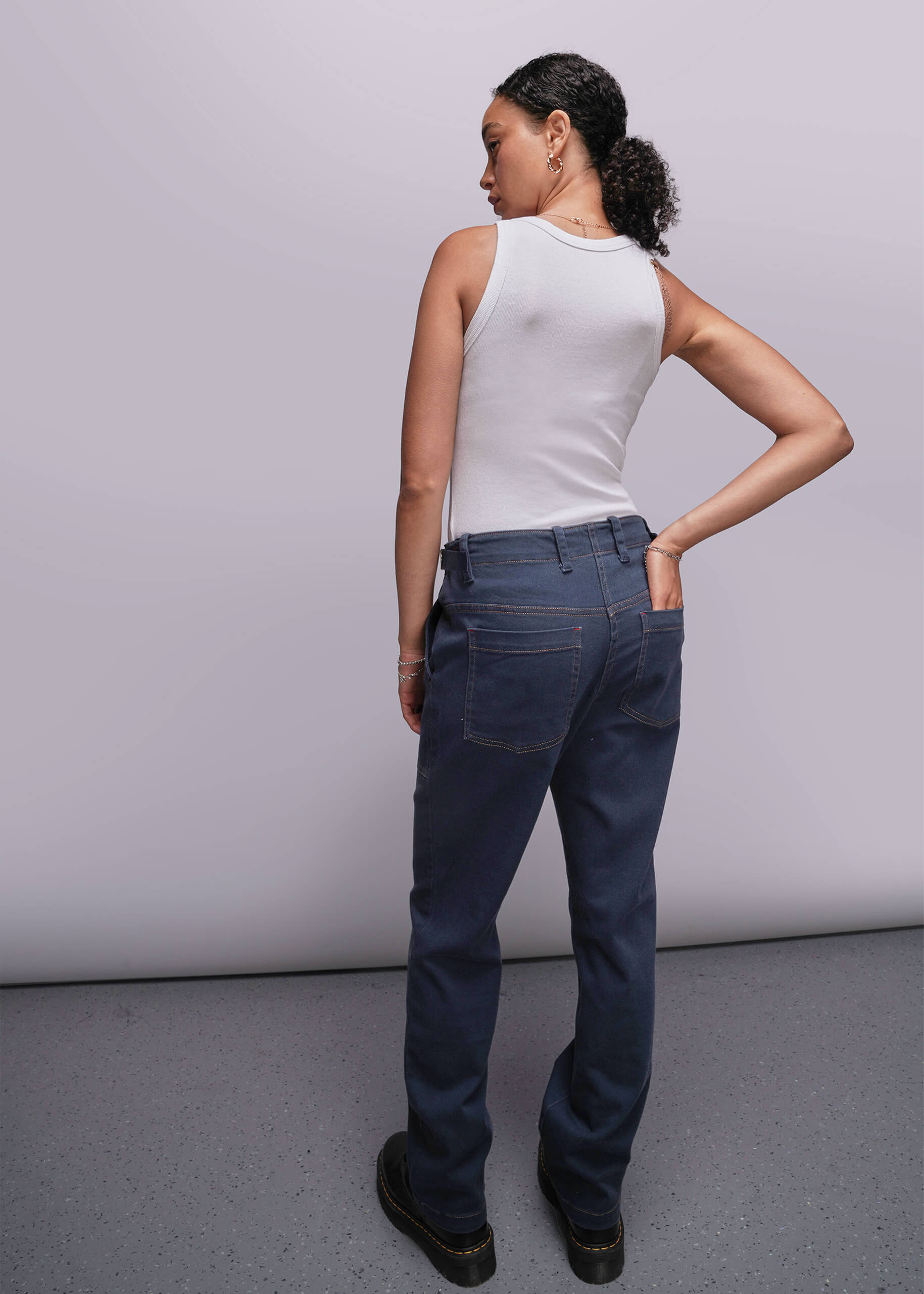 The Essential Denim Utility Pant