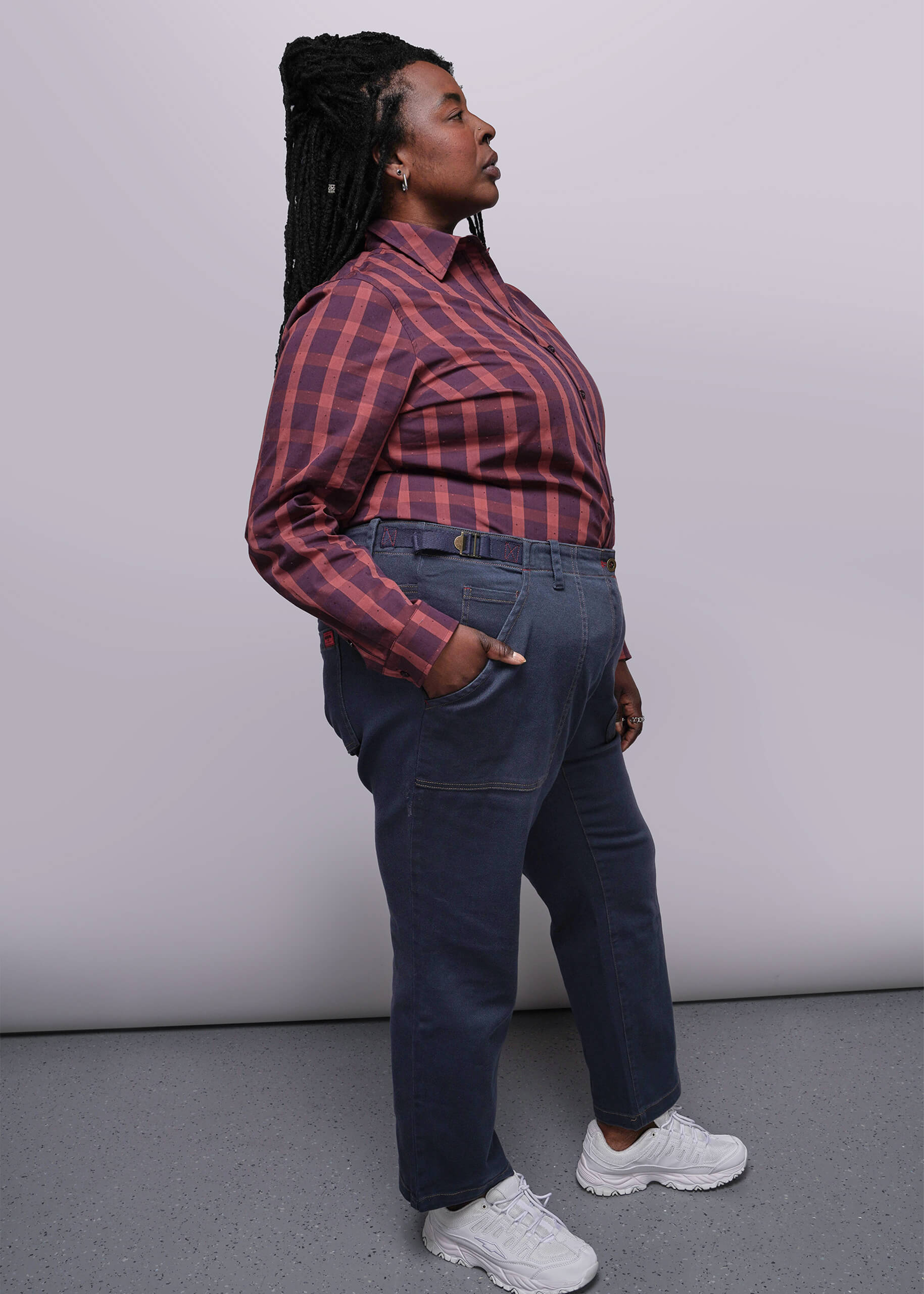The Essential Denim Utility Pant