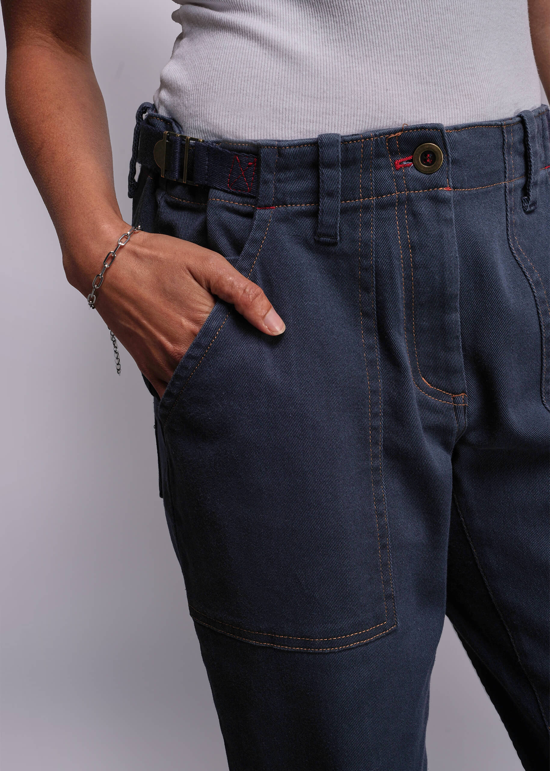 The Essential Denim Utility Pant