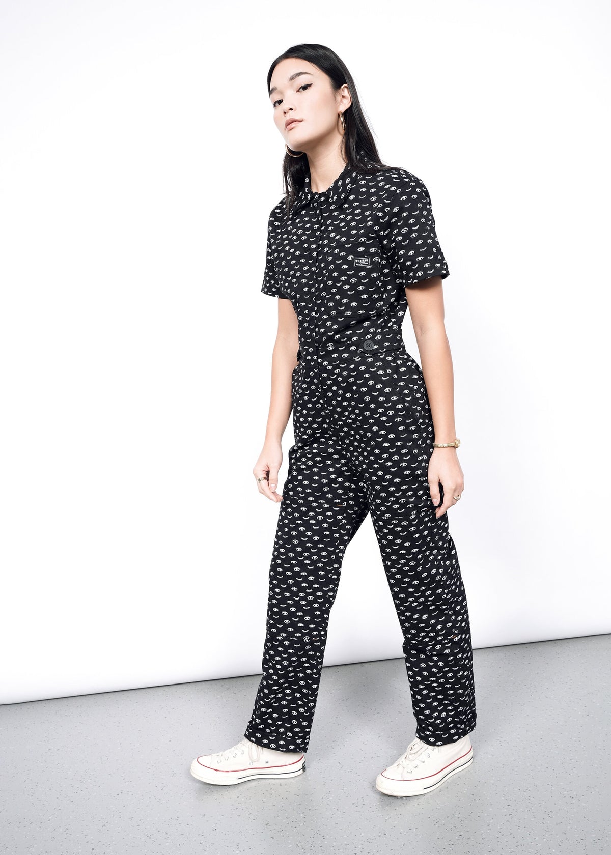 The Essential High Waisted Coverall in Wink Black
