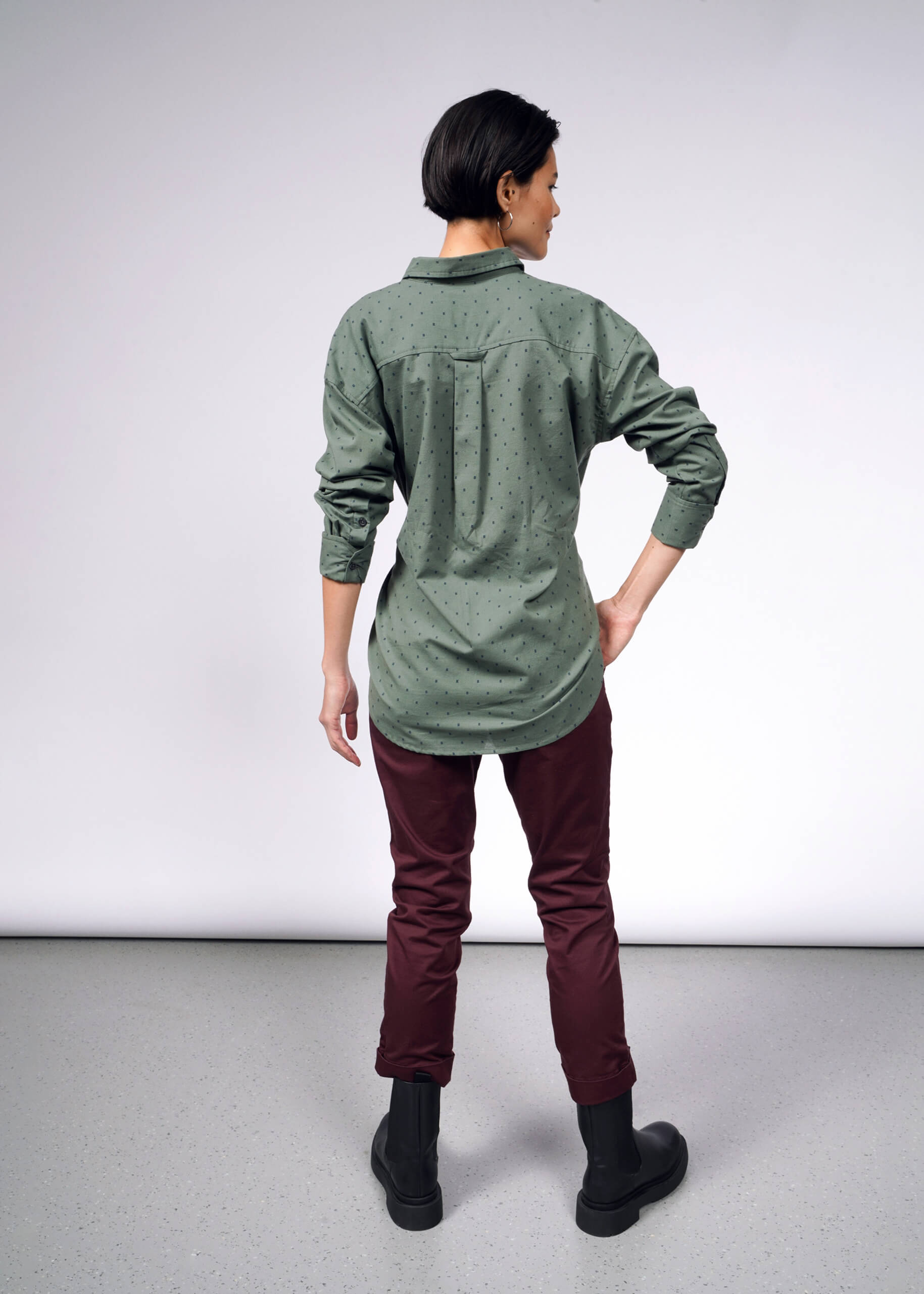 The Essential Long Sleeve Oversized Wrap Button Up