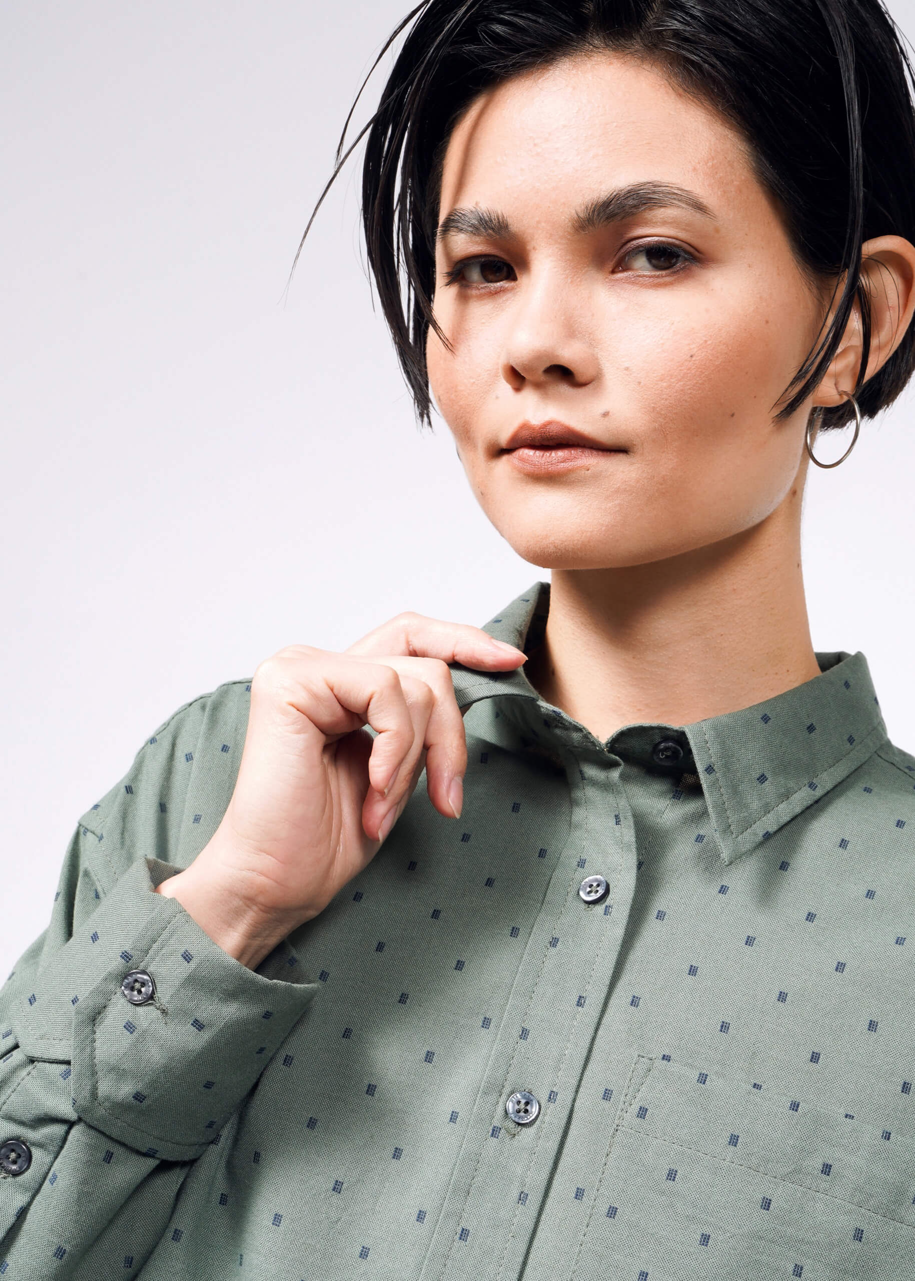 The Essential Long Sleeve Oversized Wrap Button Up