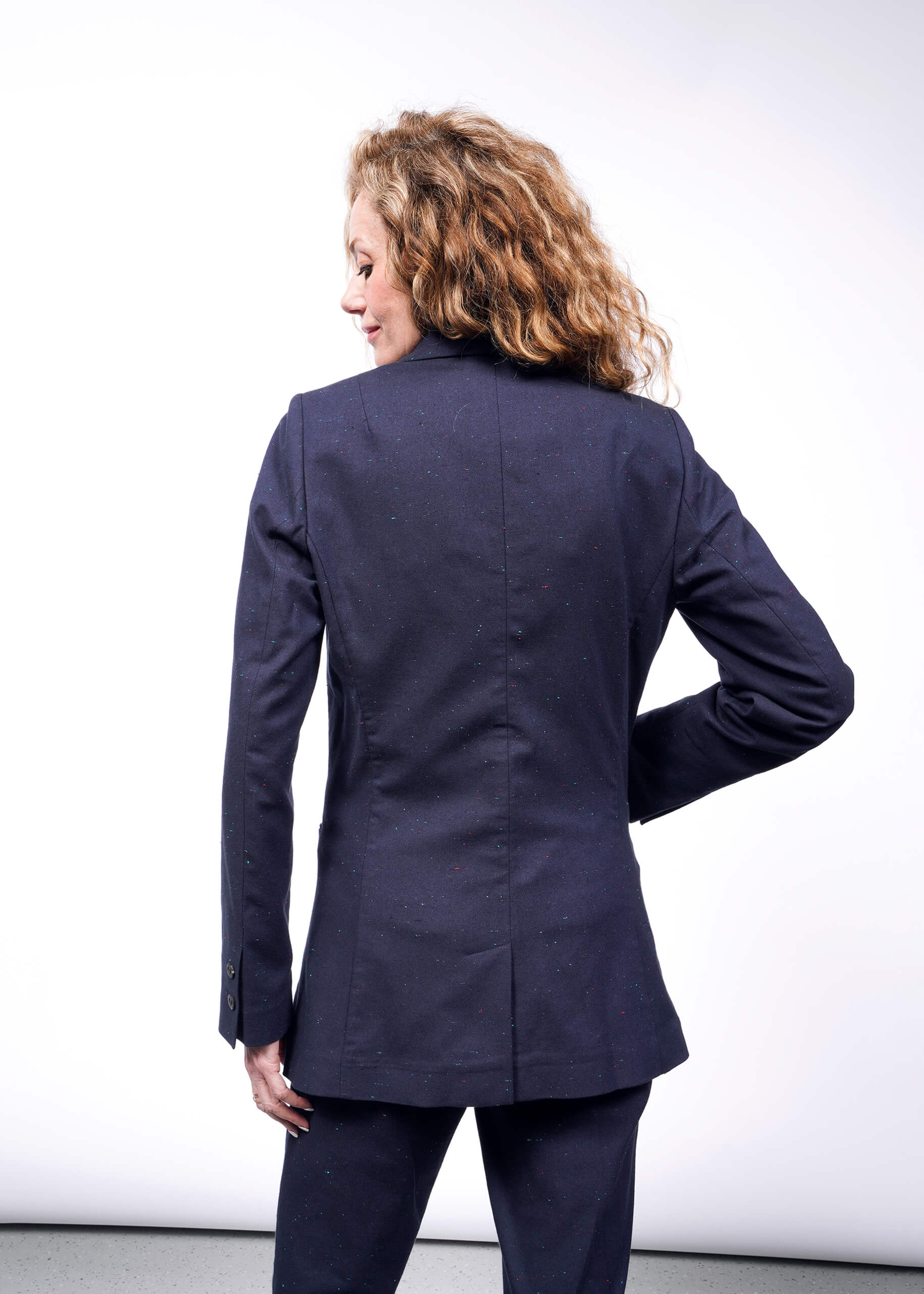The Essential Oxford Fleck Tux Blazer