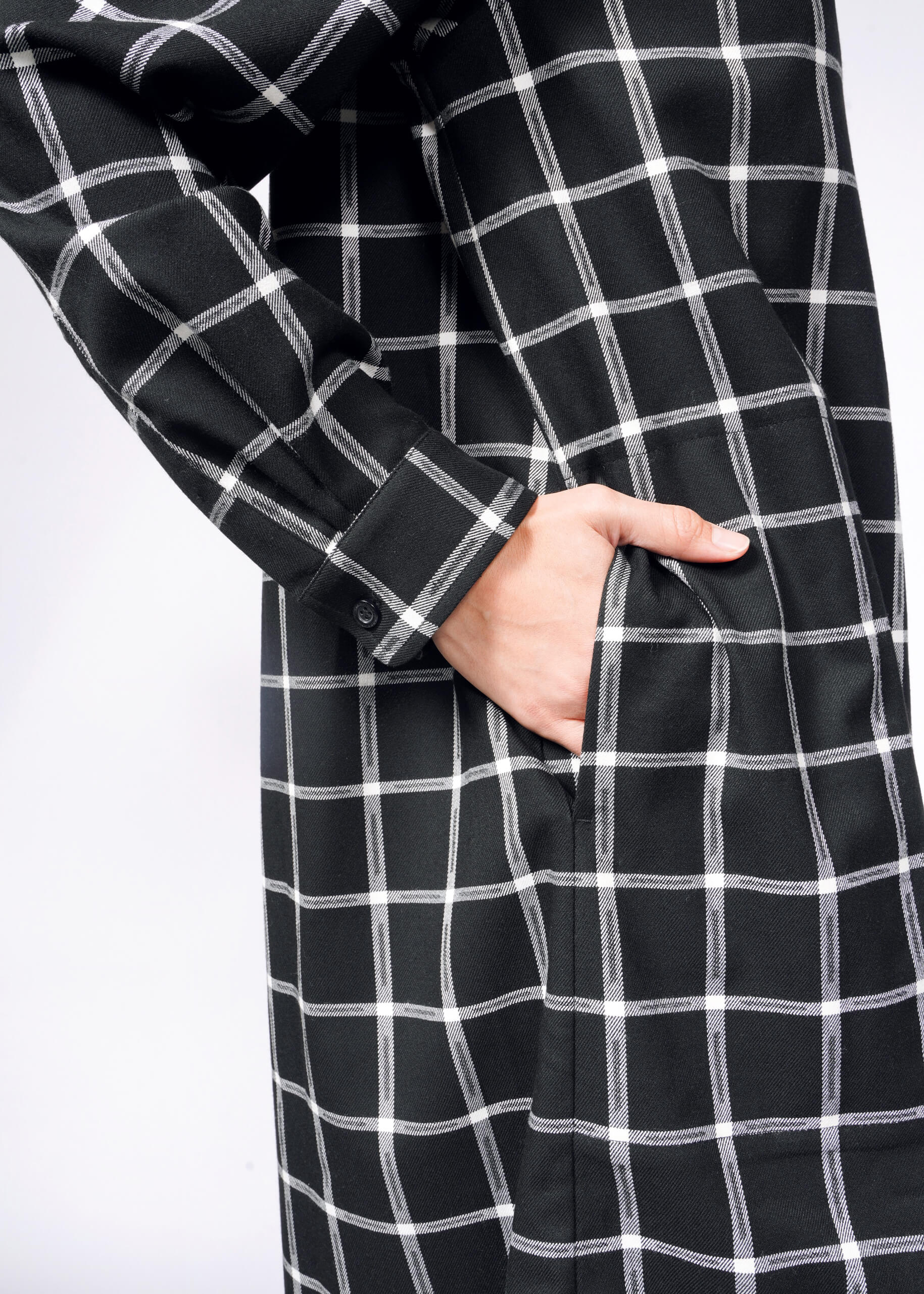 Plaid Shirt Check Long Sleeve Dress The Essential Plaid Long