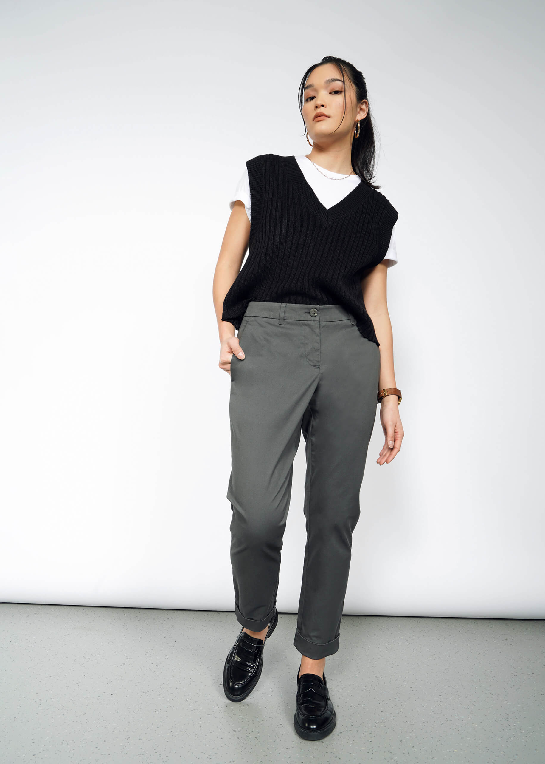 The Essential Trouser in Charcoal