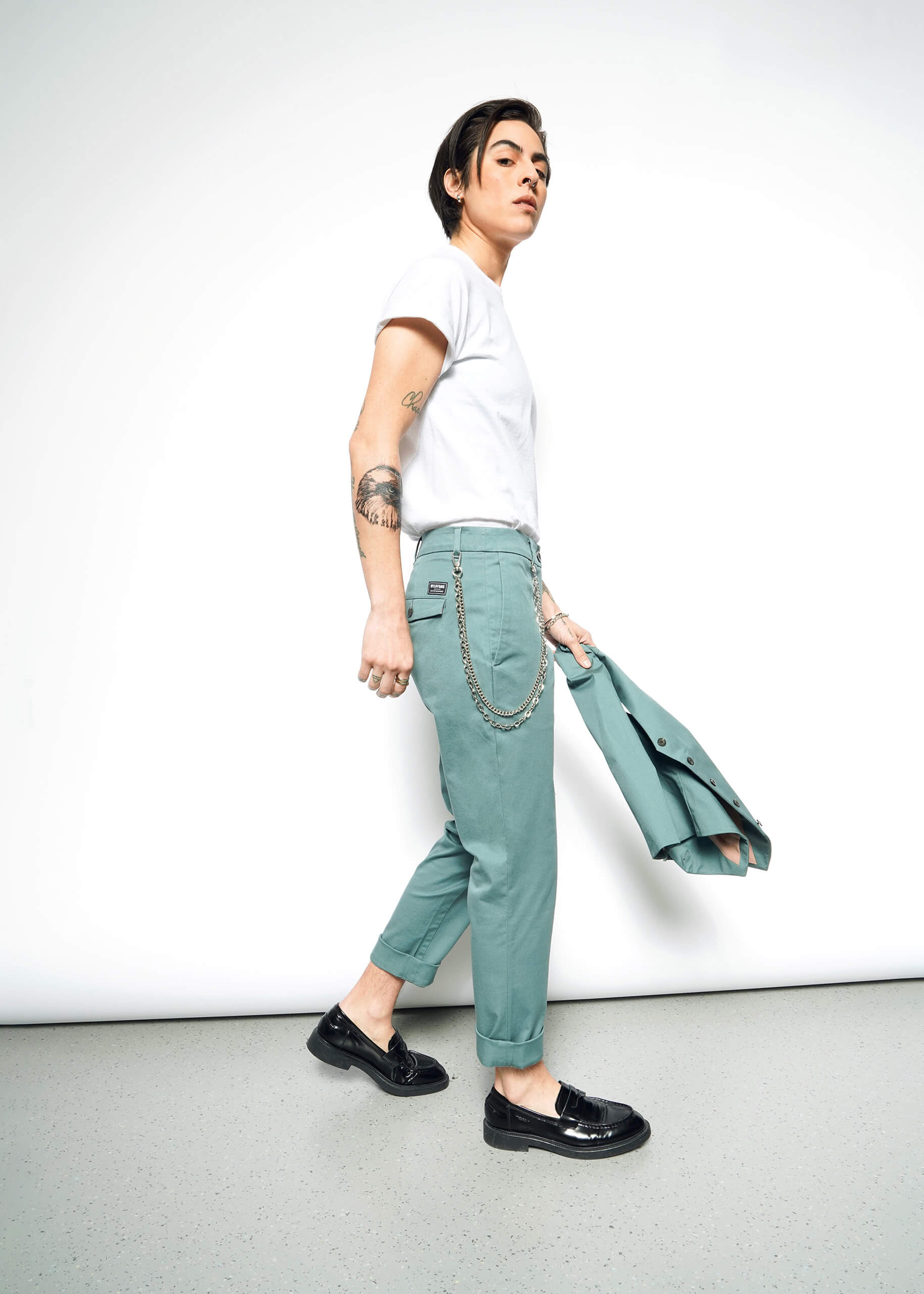 The Essential Trouser in Dark Teal