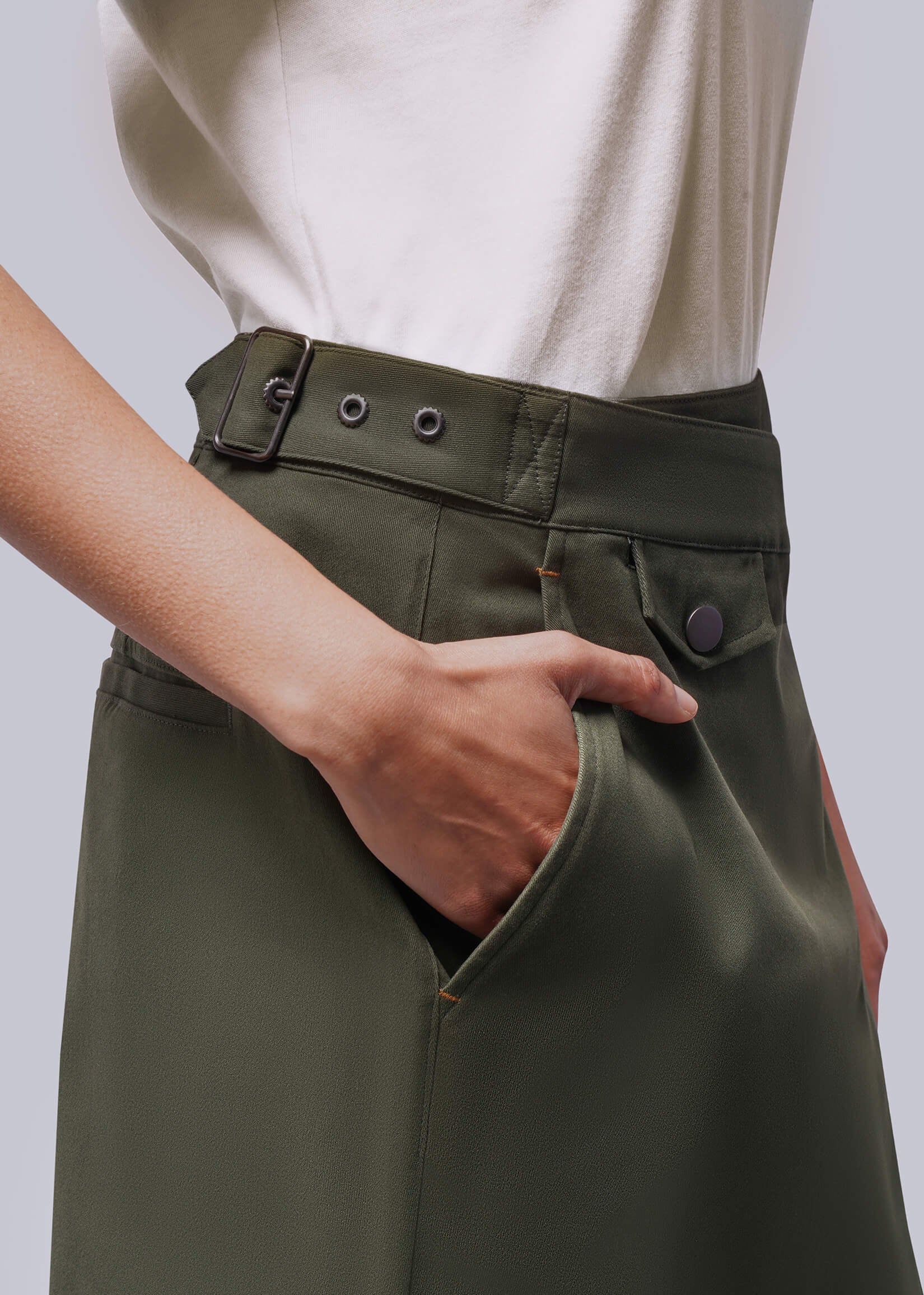 The Essential Cotton Twill Utility Wrap Skirt – Wildfang The Essential Cotton Twill Utility Wrap Skirt – Wildfang