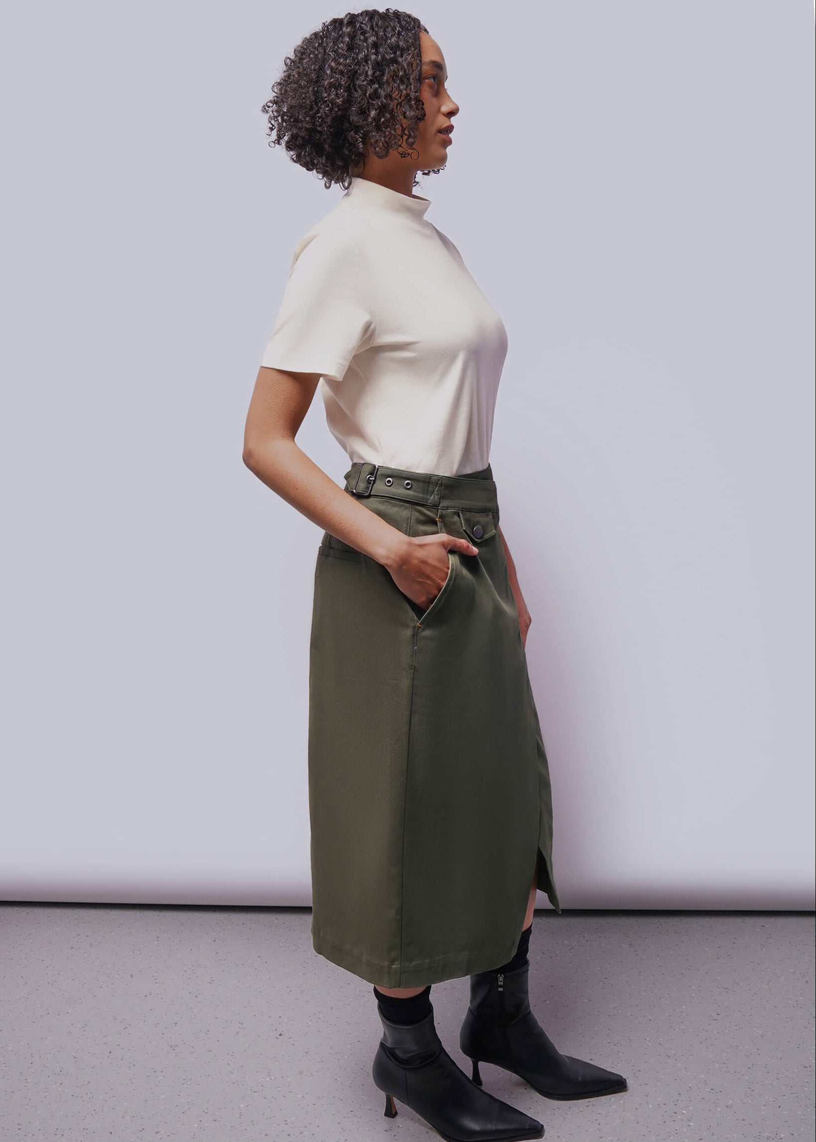 The Essential Cotton Twill Utility Wrap Skirt – Wildfang
