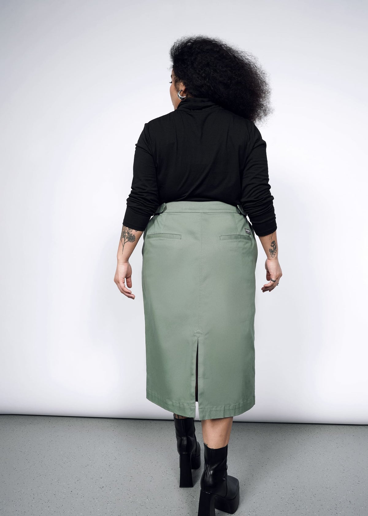 The Essential Utility Wrap Skirt in Ivy