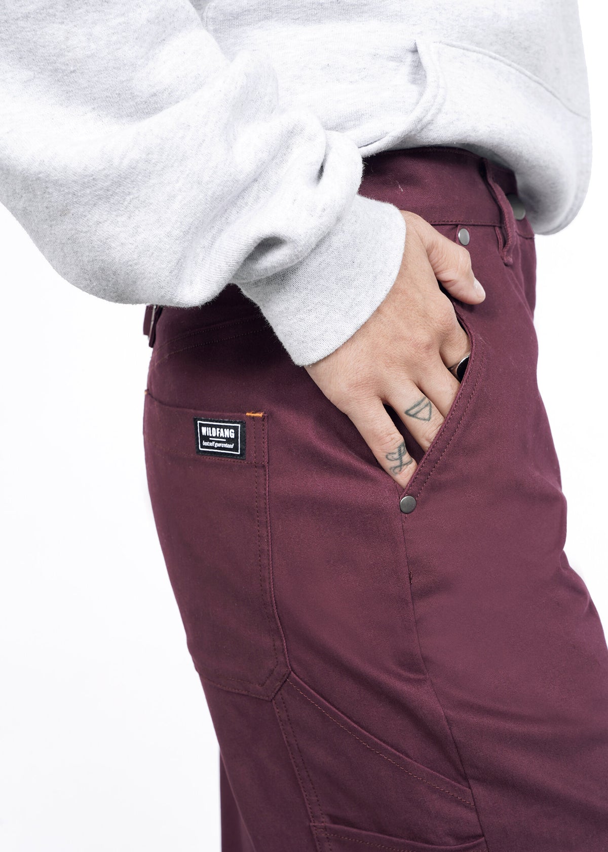 The Essential Work Pant in Merlot