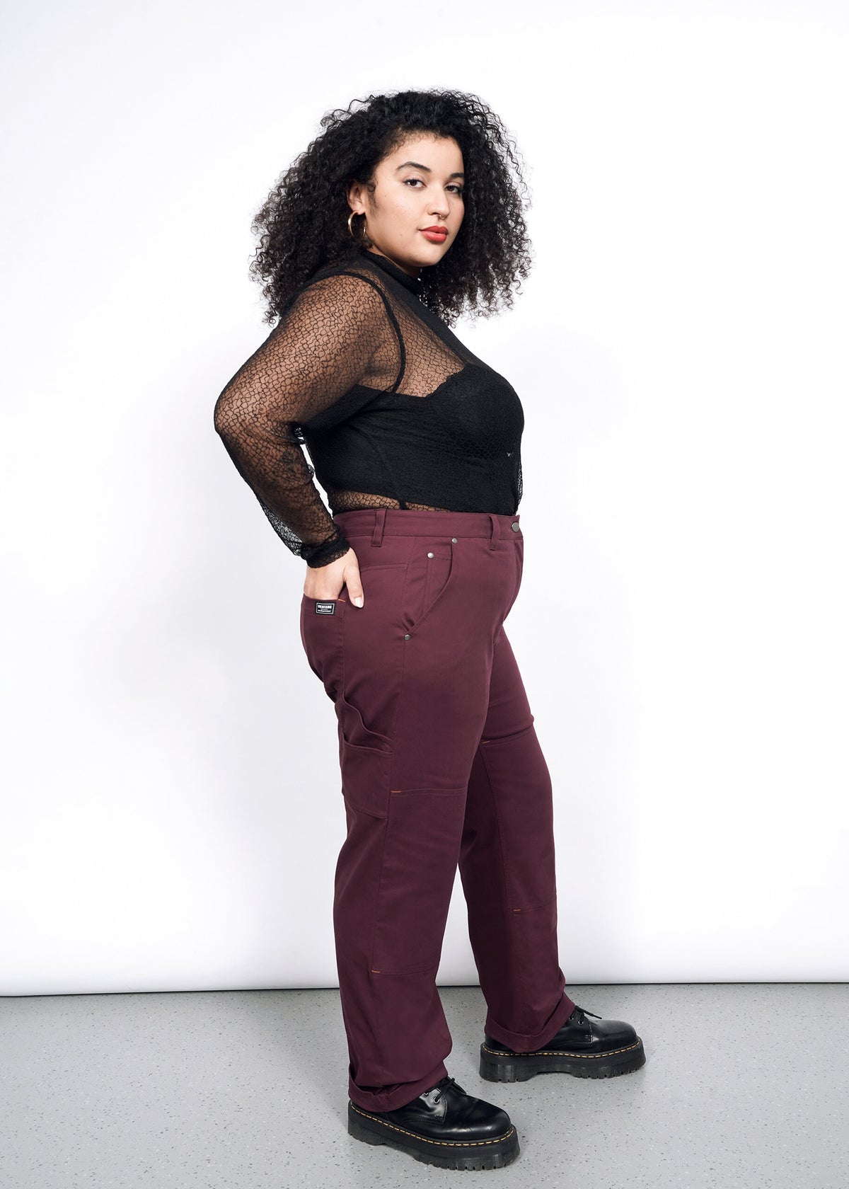 The Essential Work Pant in Merlot