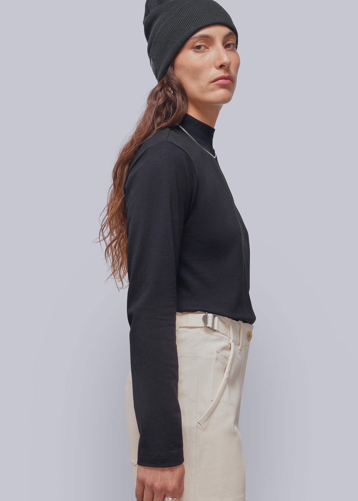 The Everyday Long Sleeve Mock Neck Tee